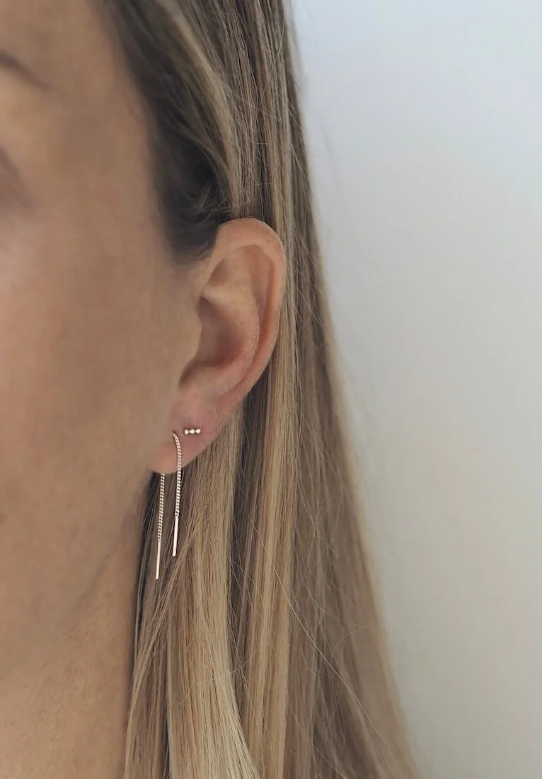 Sterling Silver Chain Earrings