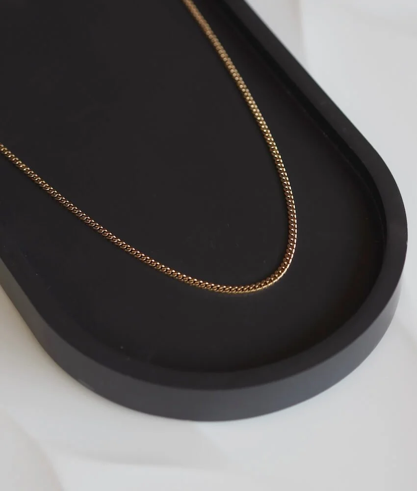 Gold Vermeil Curb Chain Necklace