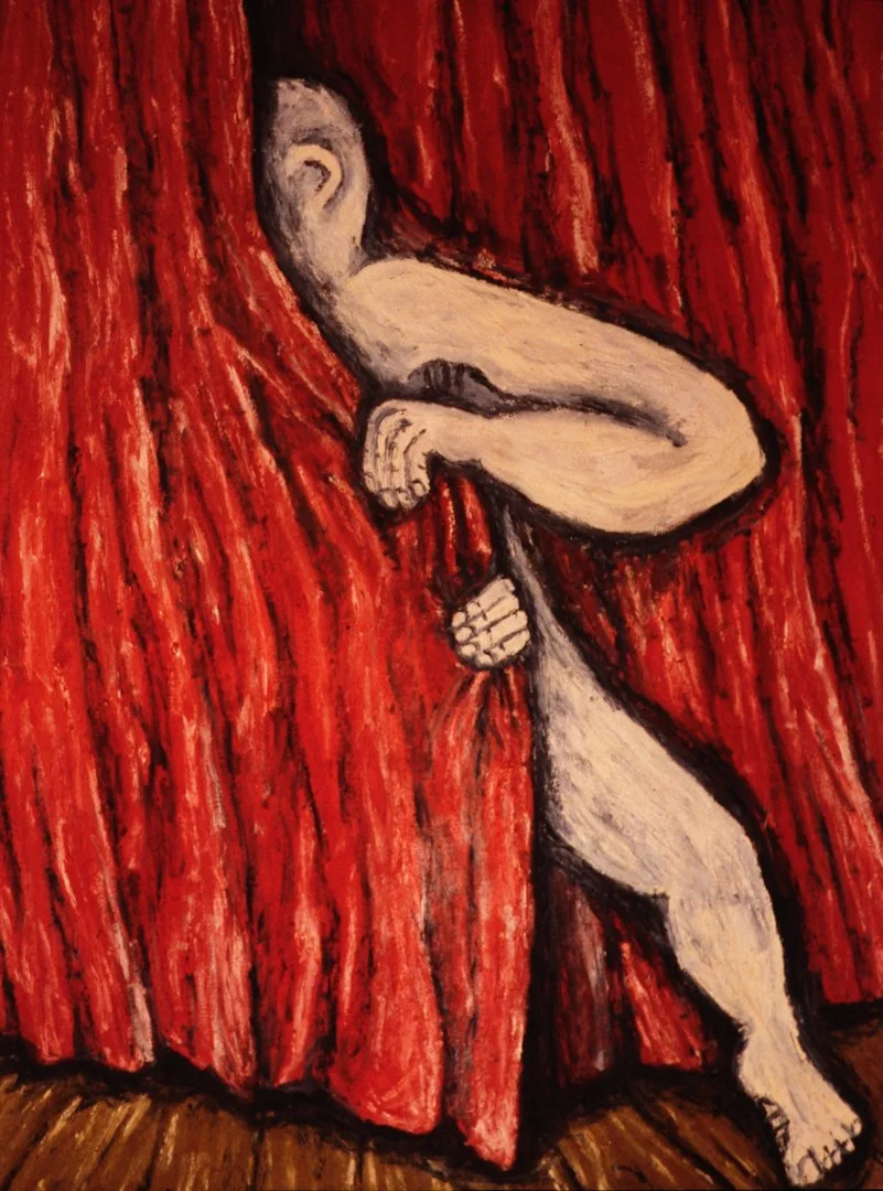 Oops, 1985, oil on canvas, 150x100 cm.