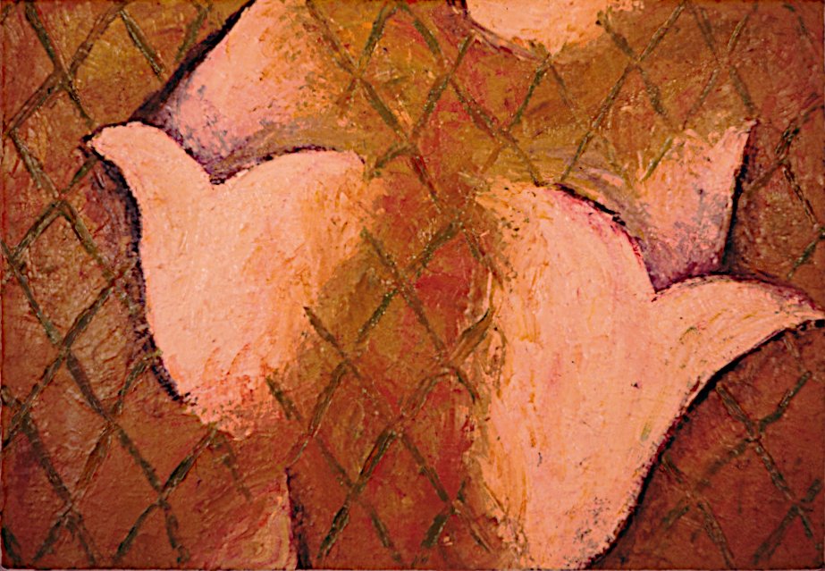Fleurs, 1986, oil on canvas, 80x120 cm.