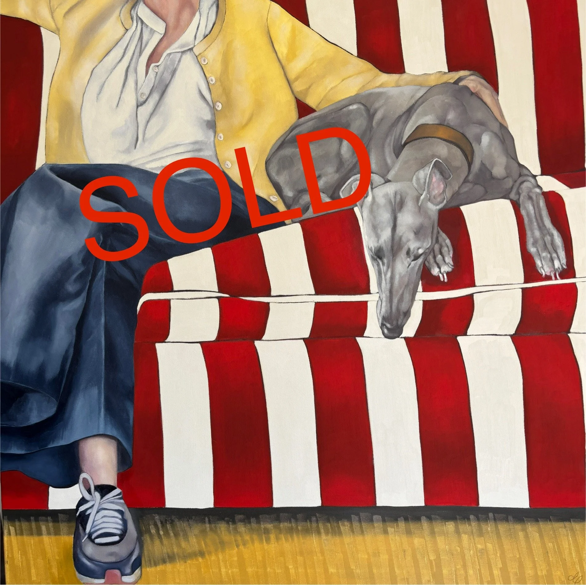 Sofa Surfer on Stripes SOLD