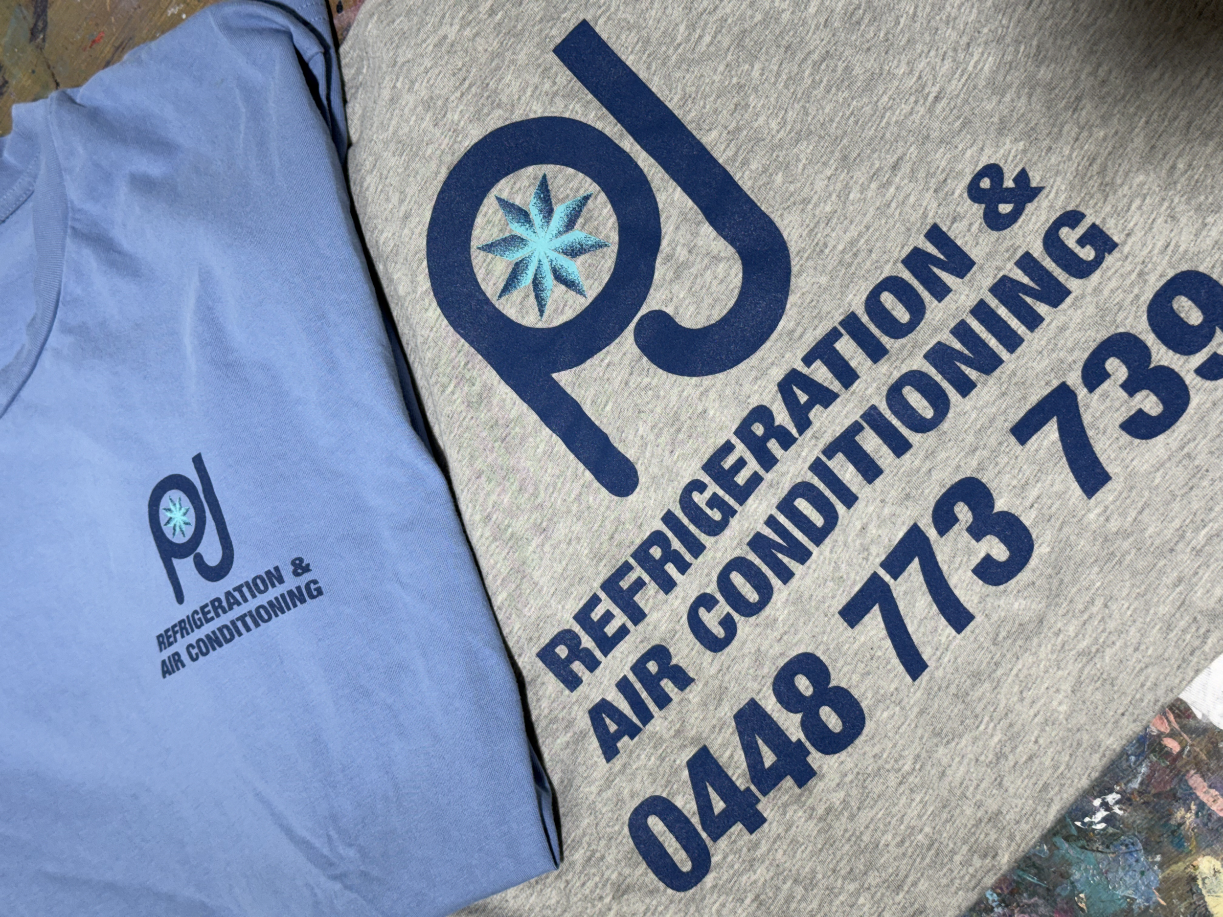 Screen printing for a electrician on the Sunshine Coast