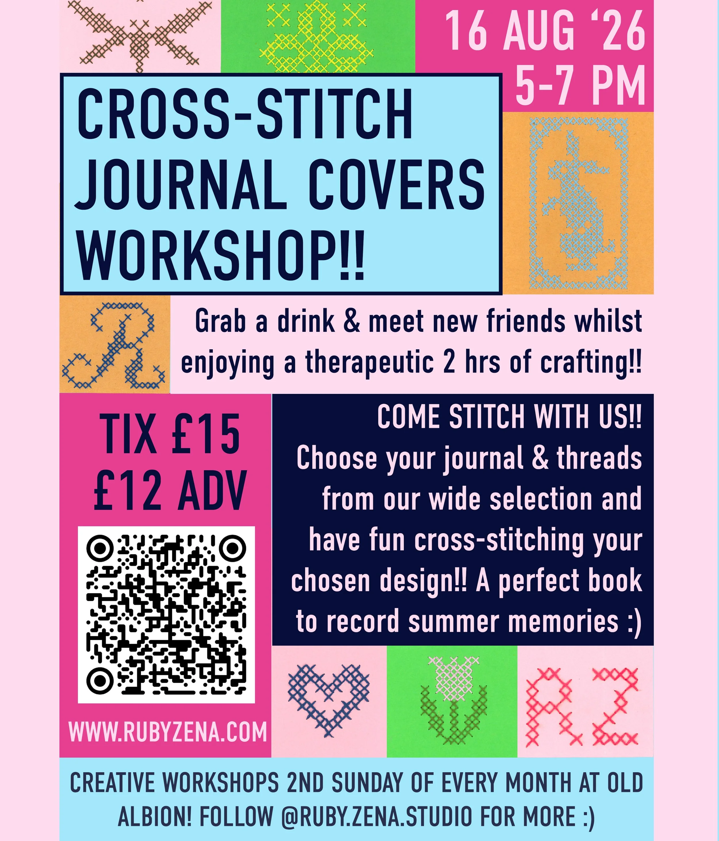 Cross-Stitch Journal Covers Workshop!!