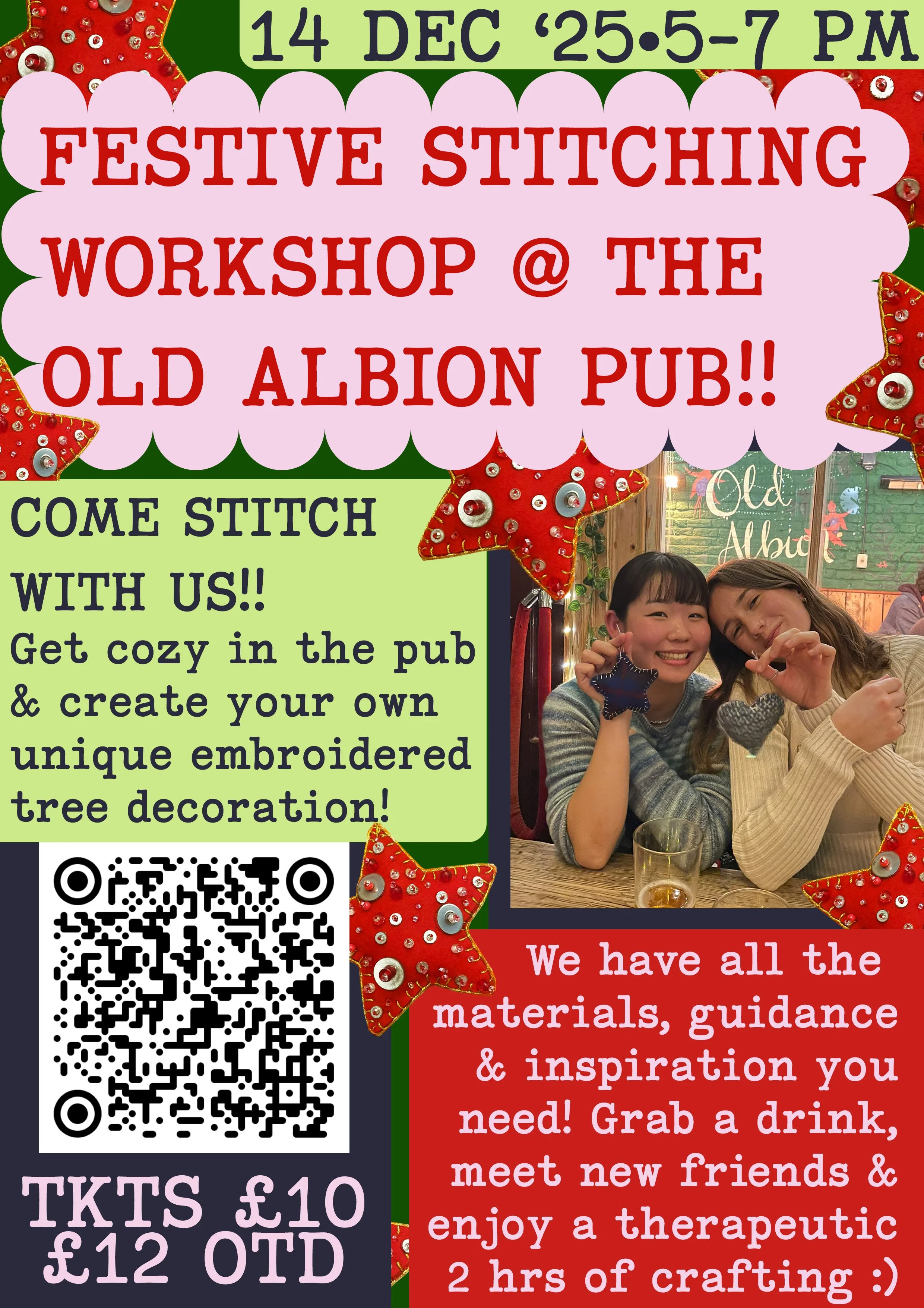 Festive Stitching Workshop!!