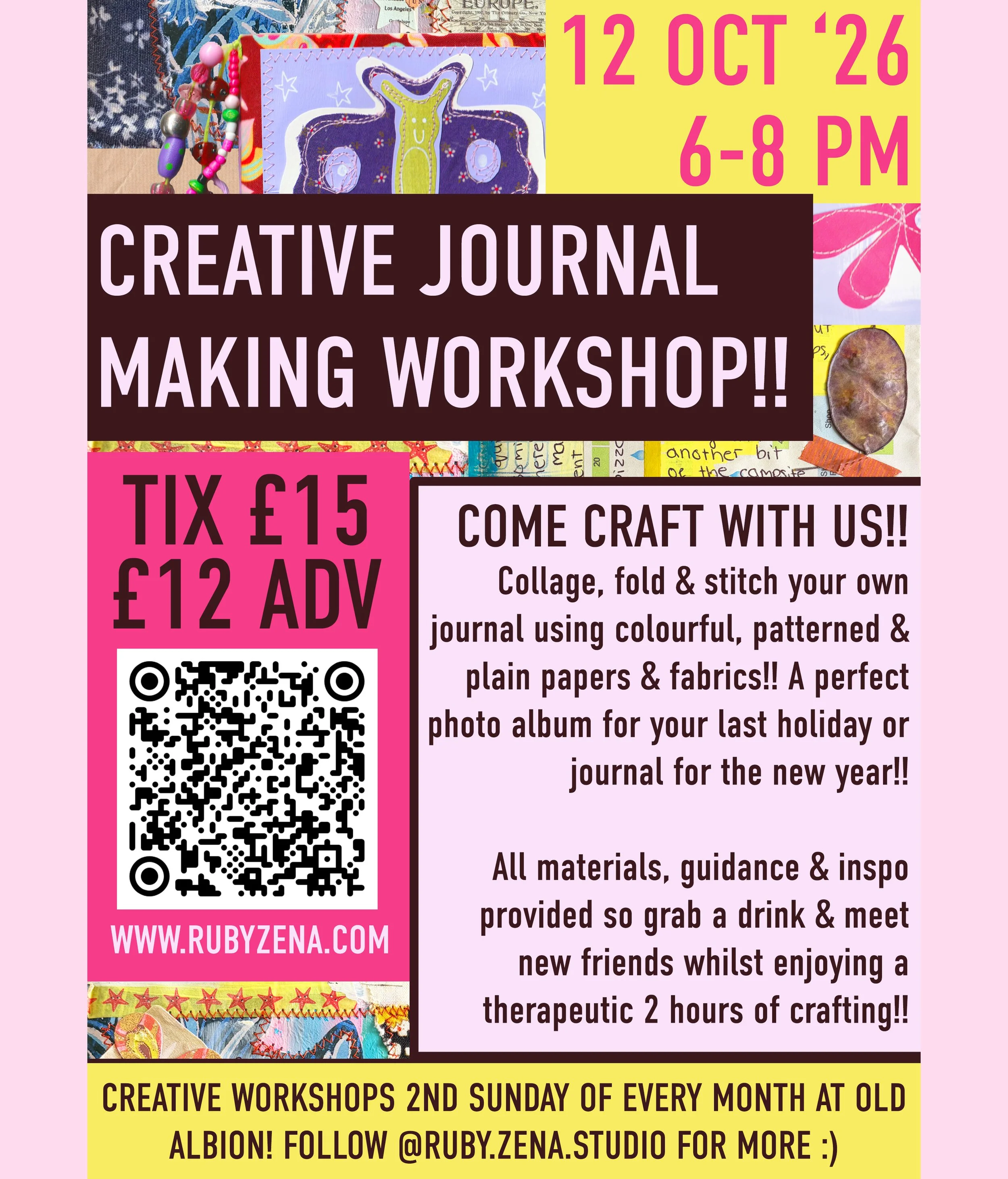 Creative Journal Making Workshop!!