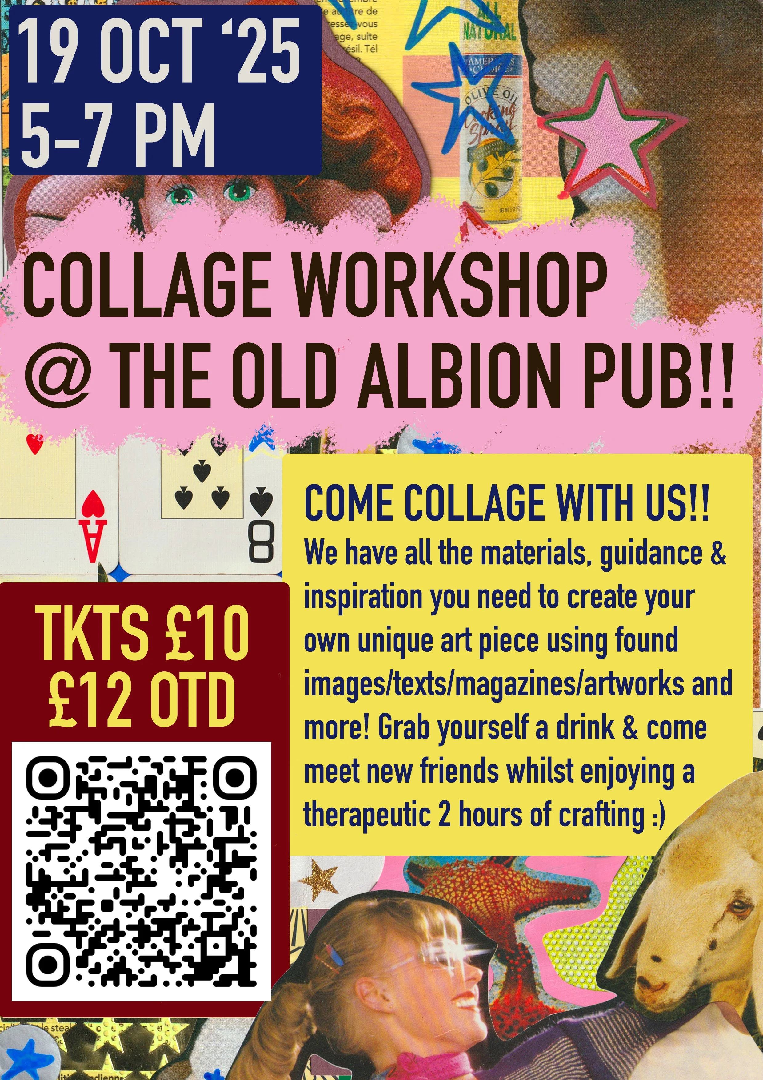 Collage Workshop @ The Old Albion Pub
