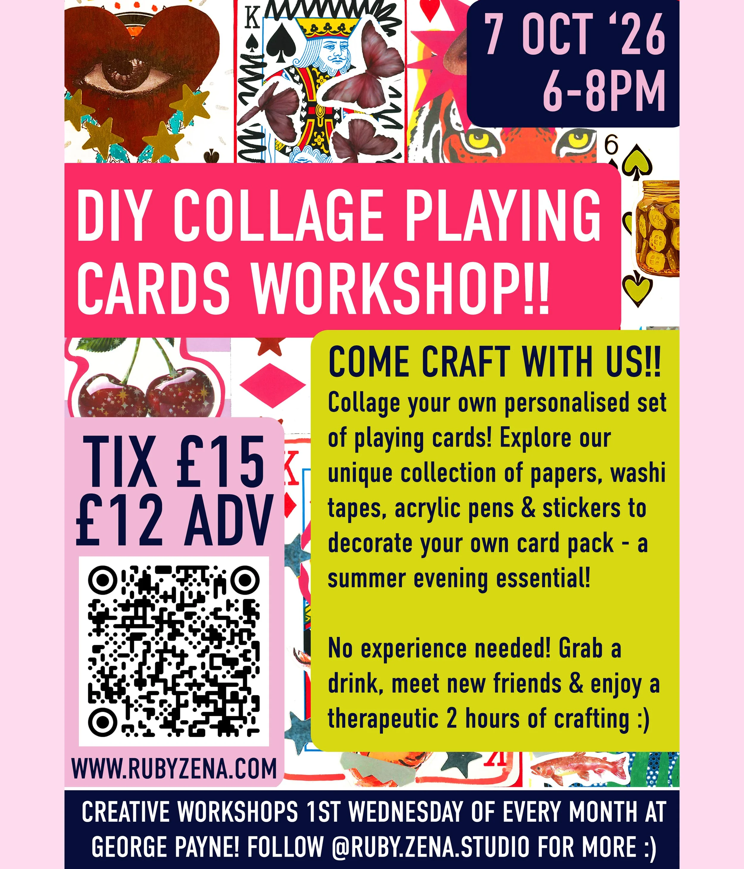 COLLAGE PLAYING CARDS AT GEORGE PAYNE!!