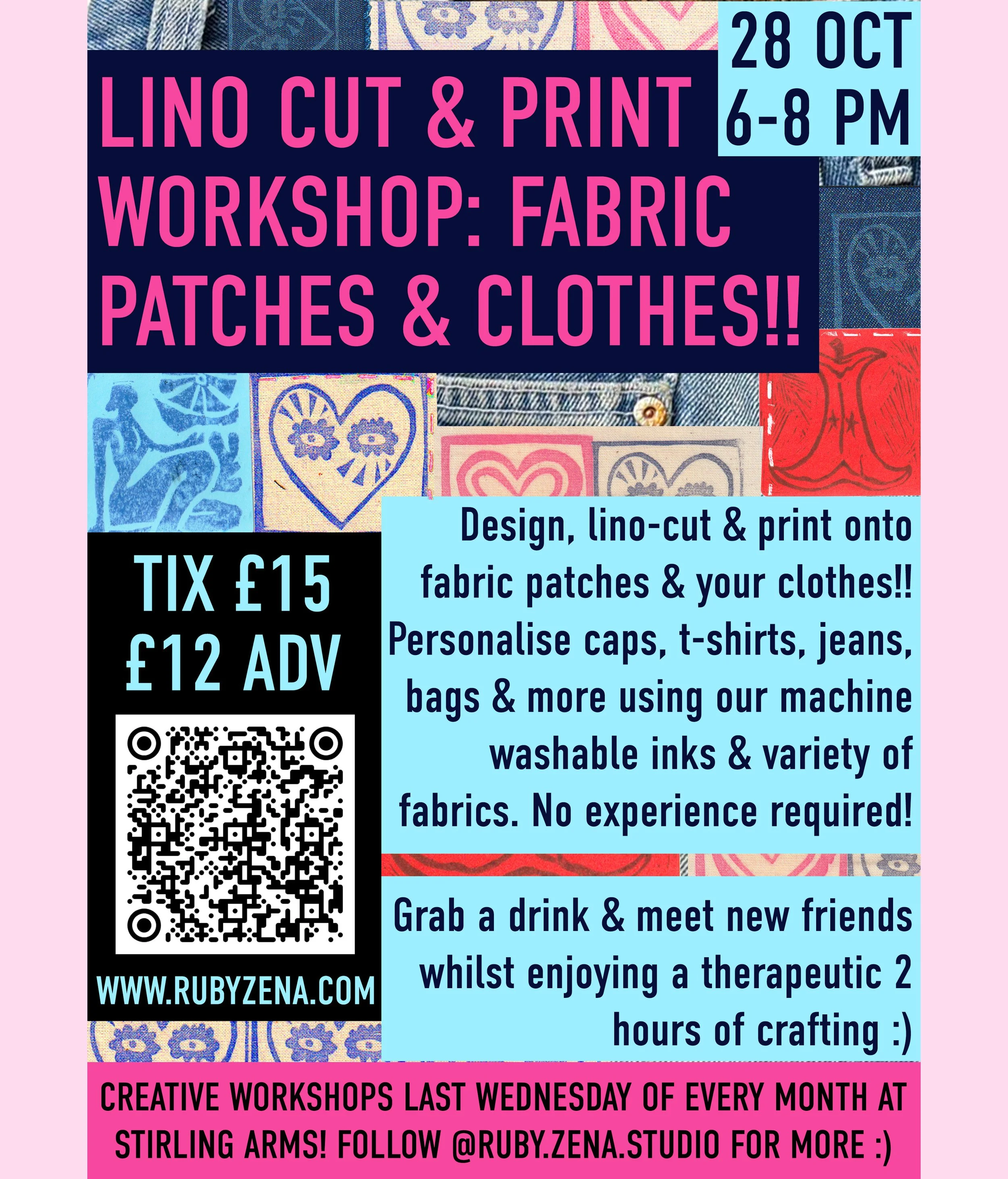 Lino Cut & Print: Fabrics & Clothes!!