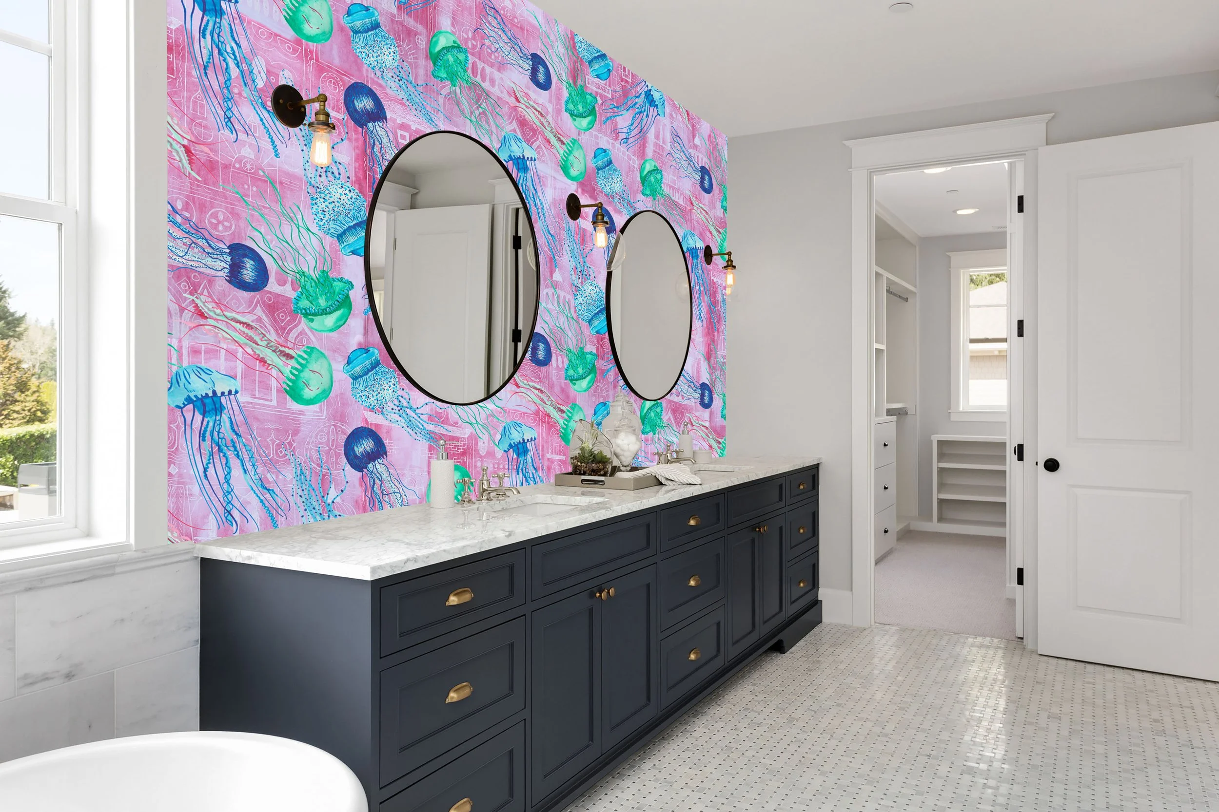 bathroom w pink jellies.JPG