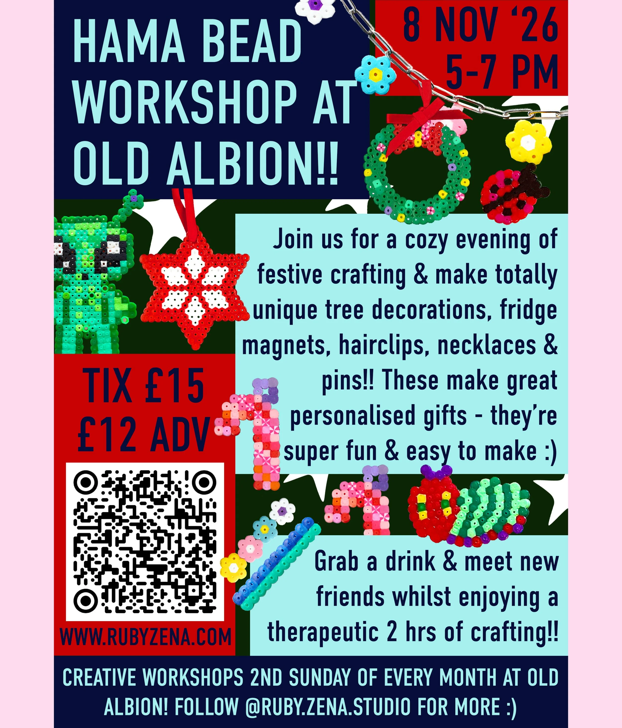 FESTIVE HAMA BEAD WORKSHOP!!