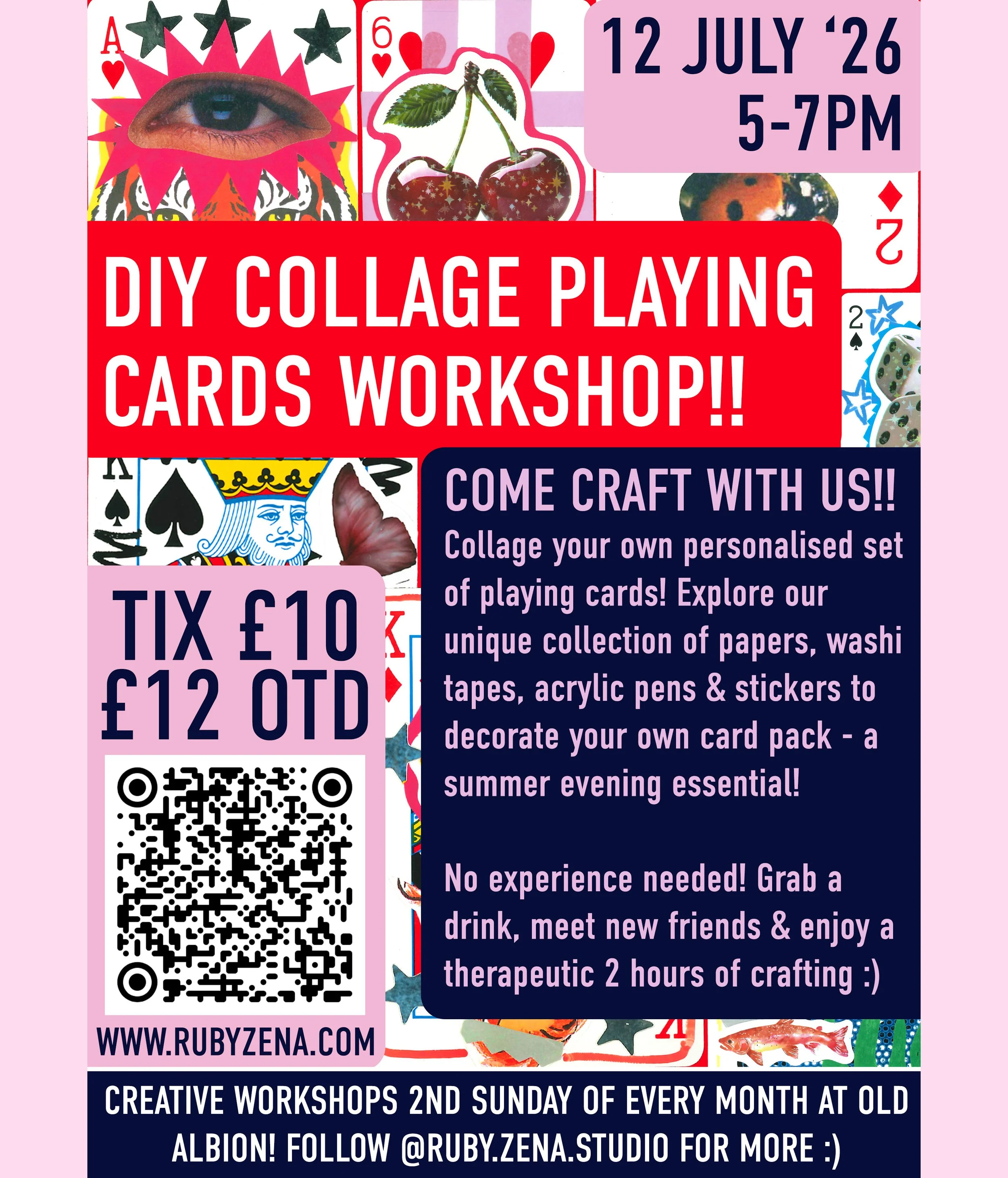 DIY COLLAGE PLAYING CARDS WORKSHOP!!