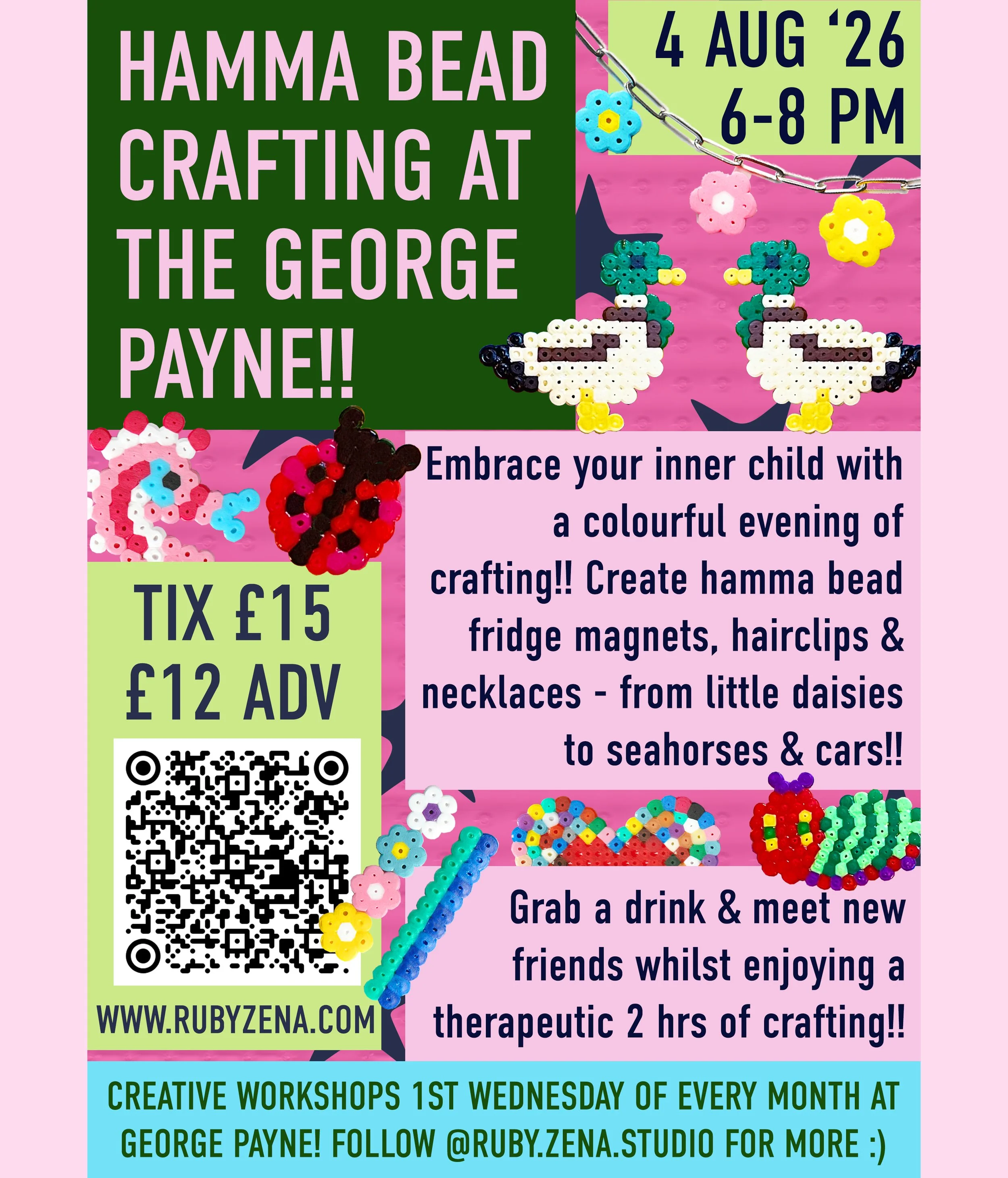 HAMMA BEAD CRAFTING AT THE GEORGE PAYNE!!