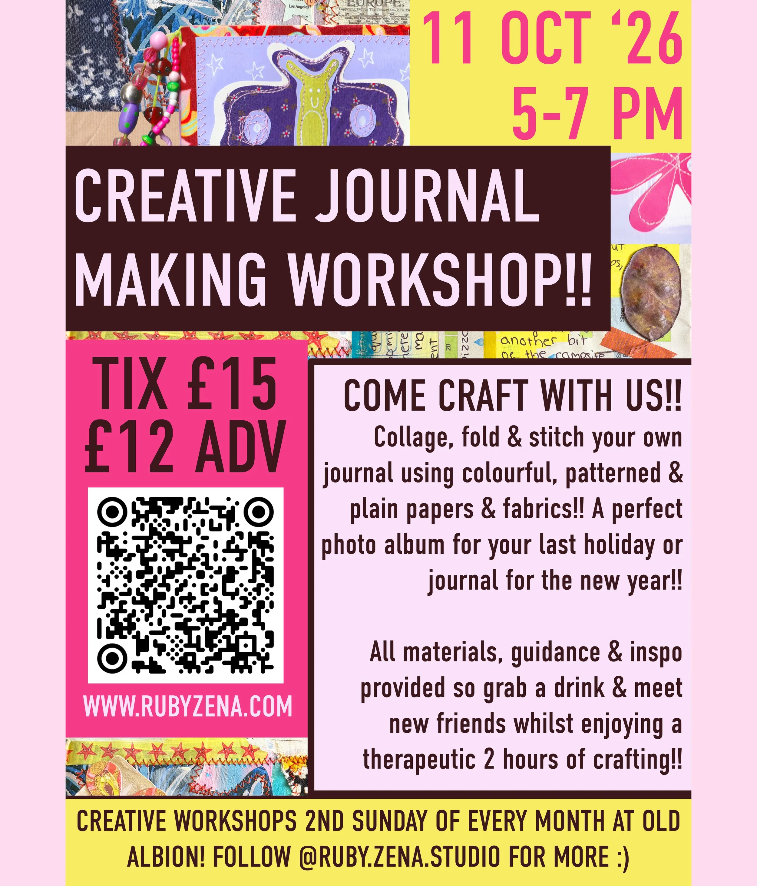 Creative Journal Making Workshop!!