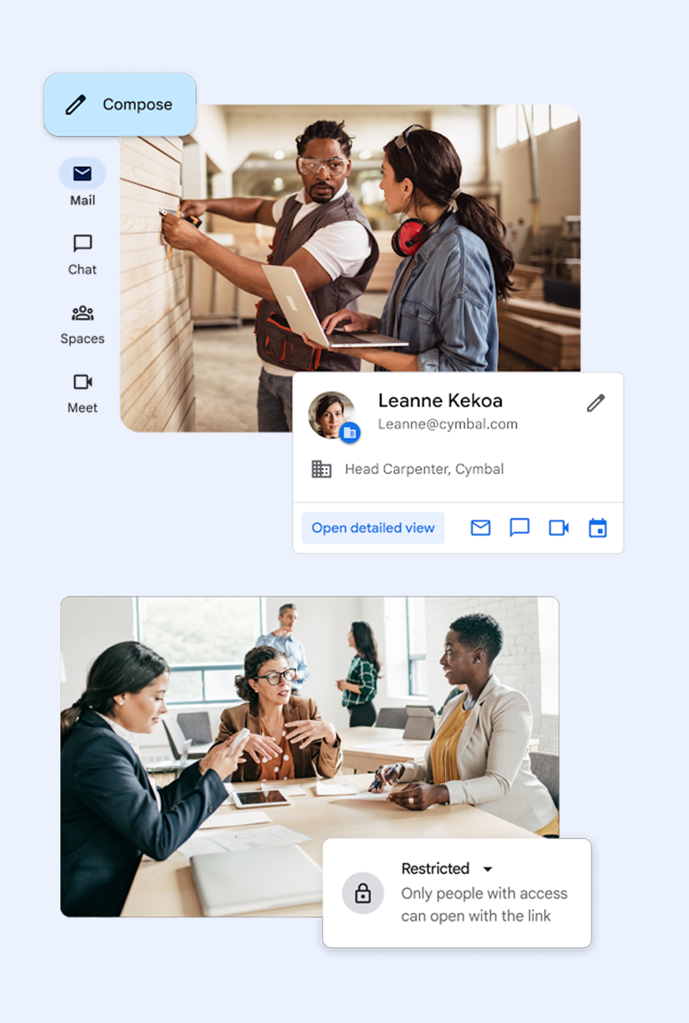 Google Workspace for business professionals and workplace collaboration