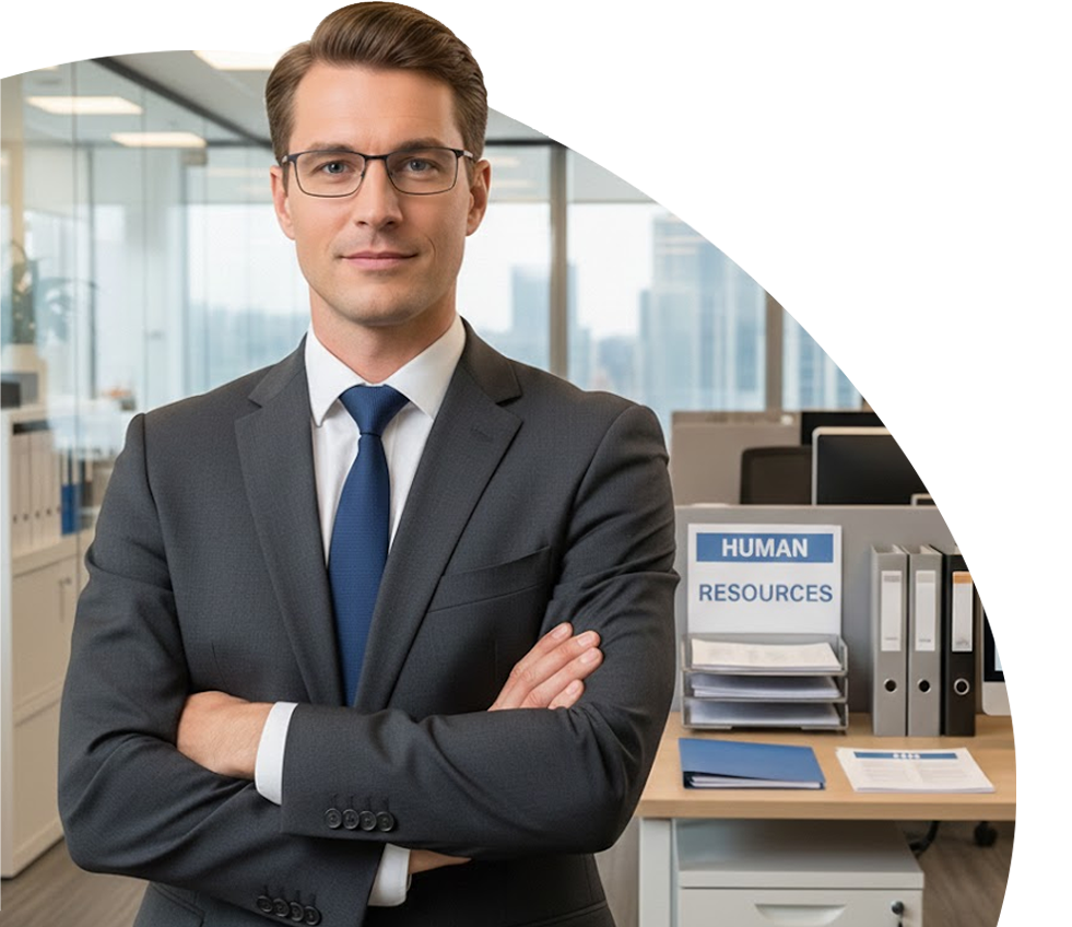 HR manager in a modern Office Environment