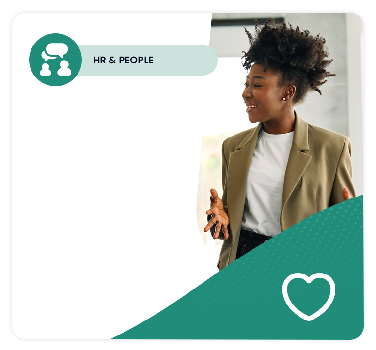 HR professional presenting during a workplace team collaboration meeting