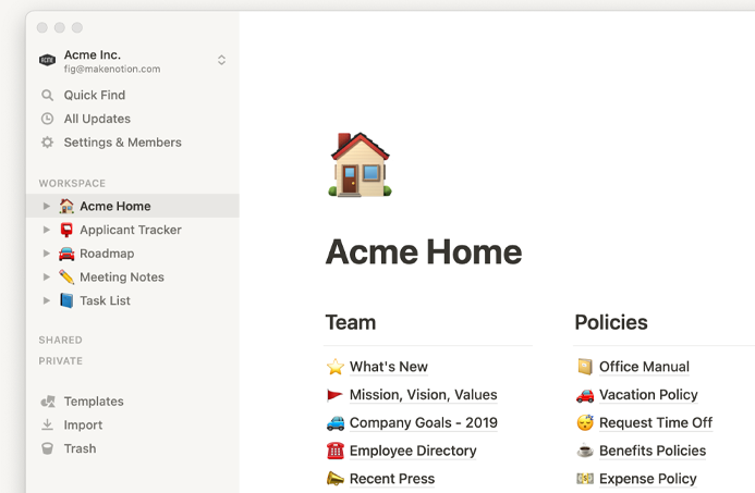 Notion Alternative