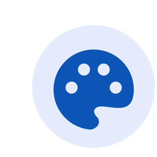 Blue Pallete Icon