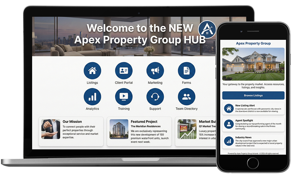 Steegle.One intranet solution for real estate and property platforms built for web and mobile