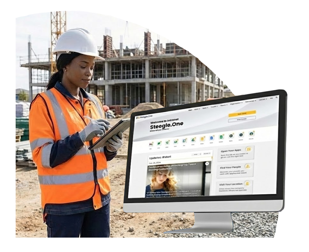 Steegle.One digital workplace hub for construction operations