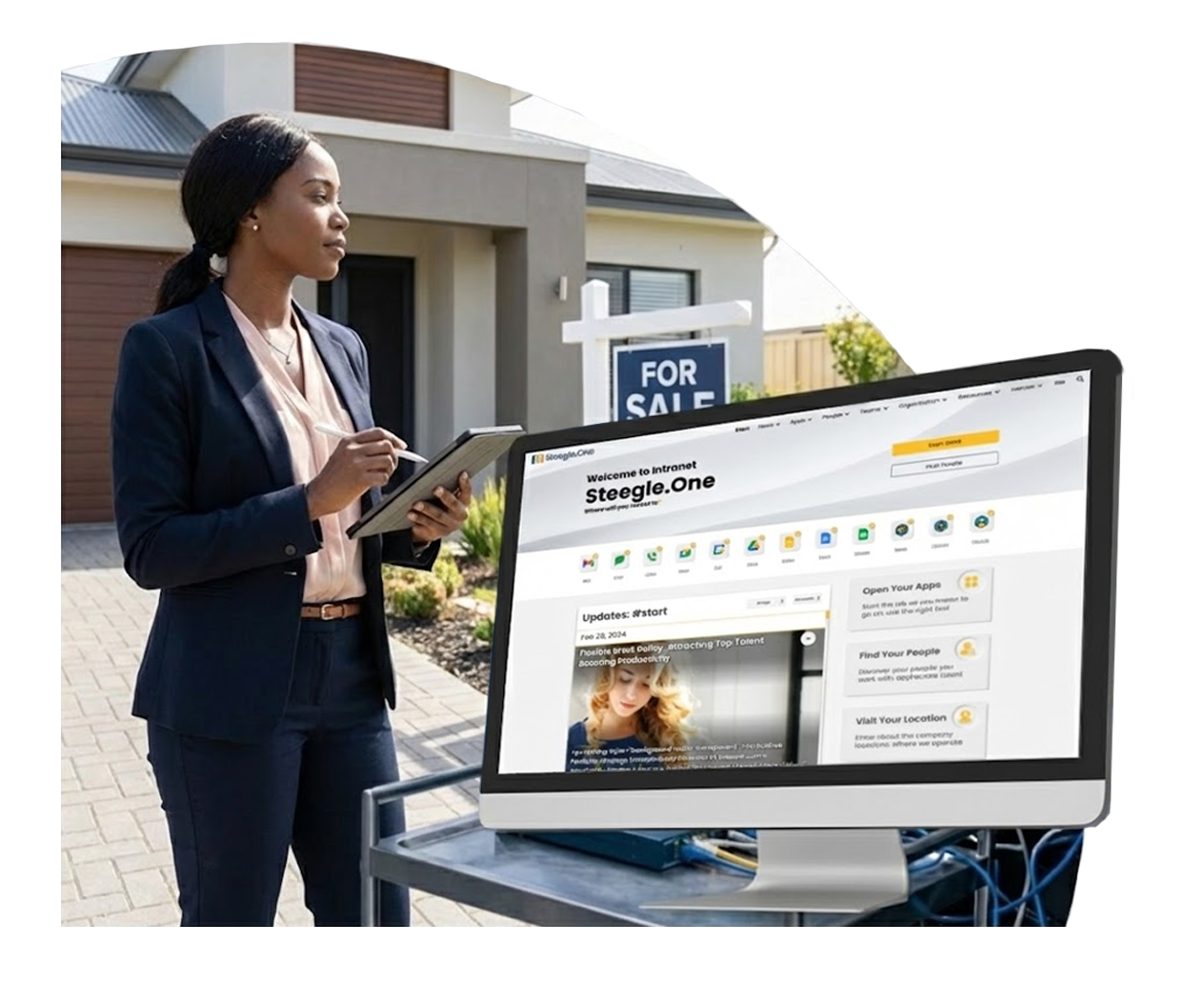 Steegle.One digital workplace hub for real estate