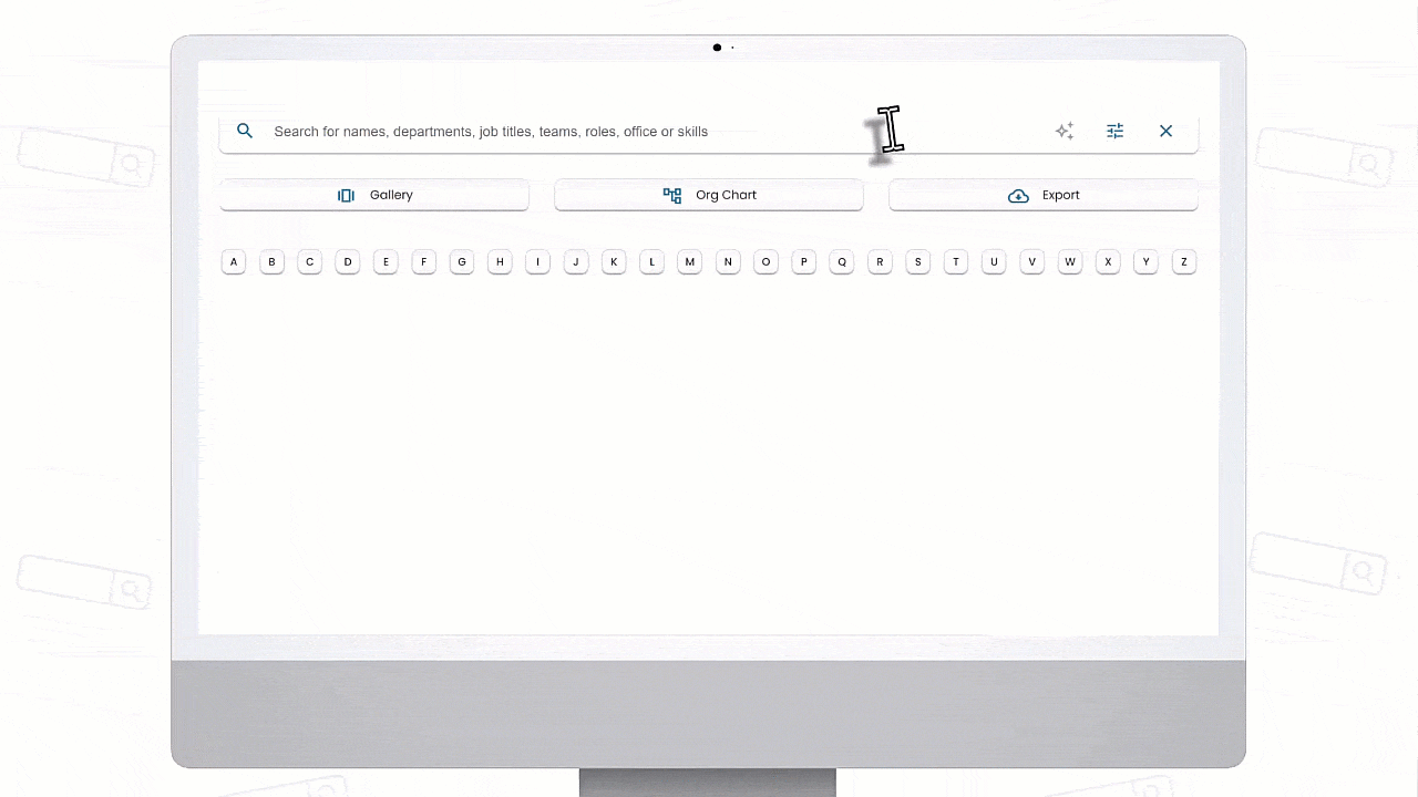 Demo showcasing AI People Search functionality