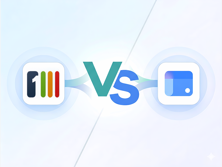 A comparison graphic displaying Steegle.One vs Google Sites intranet logos.