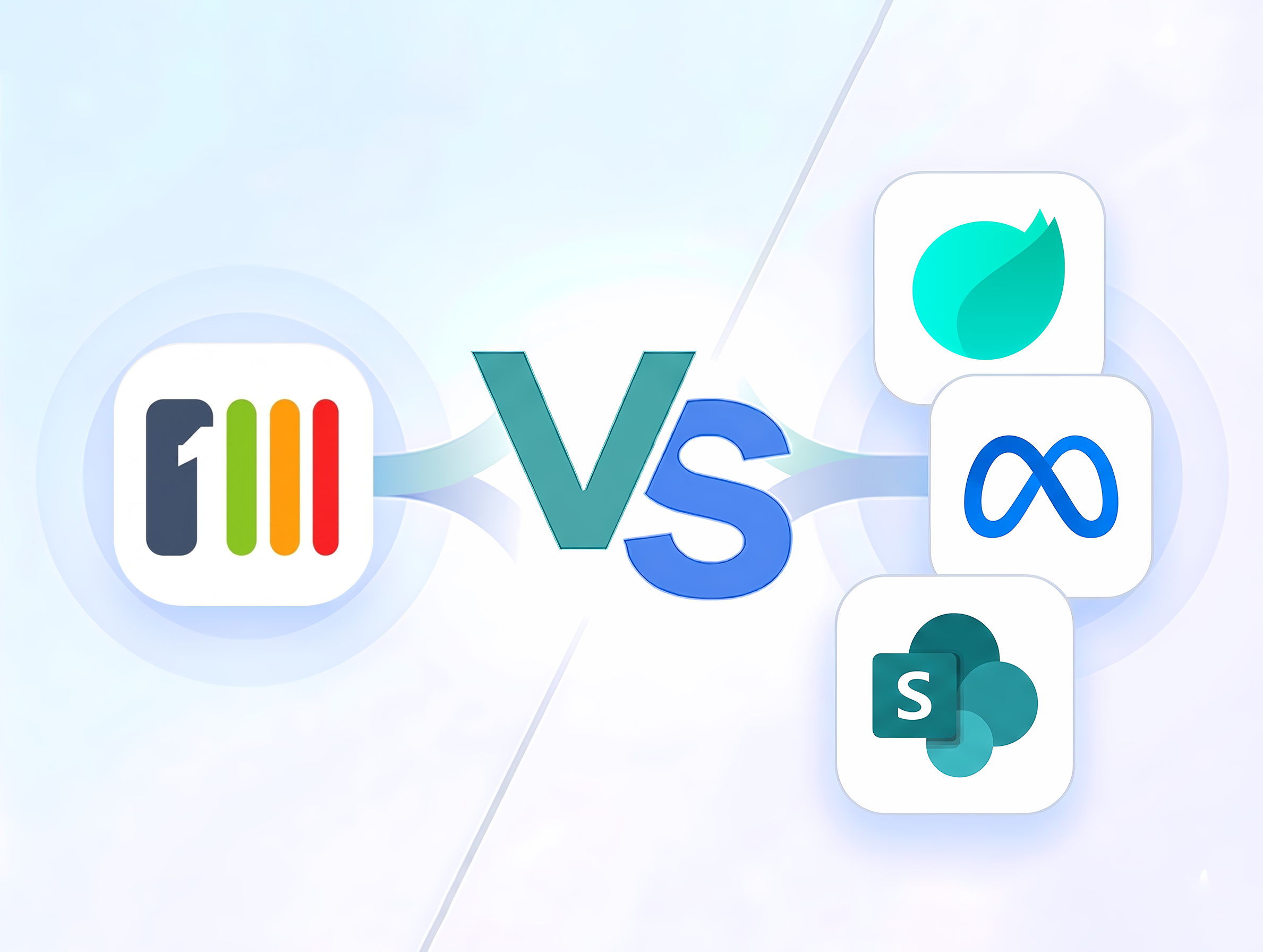 Comparison graphic of Steegle.One vs other top intranet platforms.