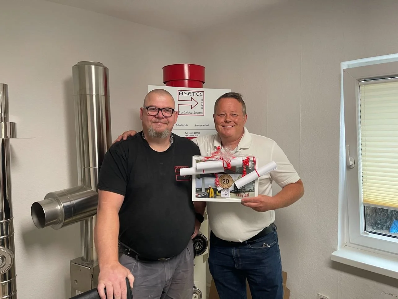 Sven Kremer feiert sein 20 jähriges Jubiläum bei der ASETEC GmbH