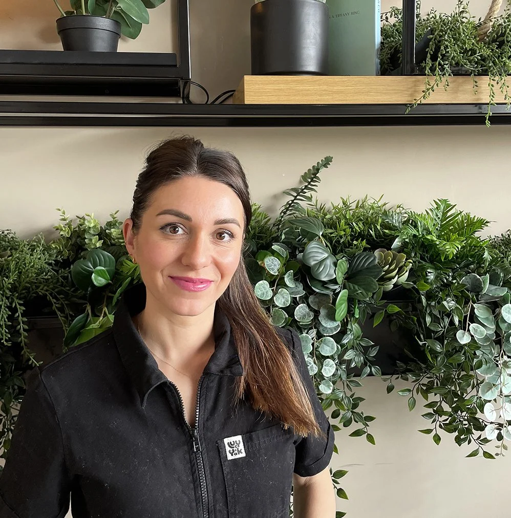 Branding designer for wellness brands in a studio