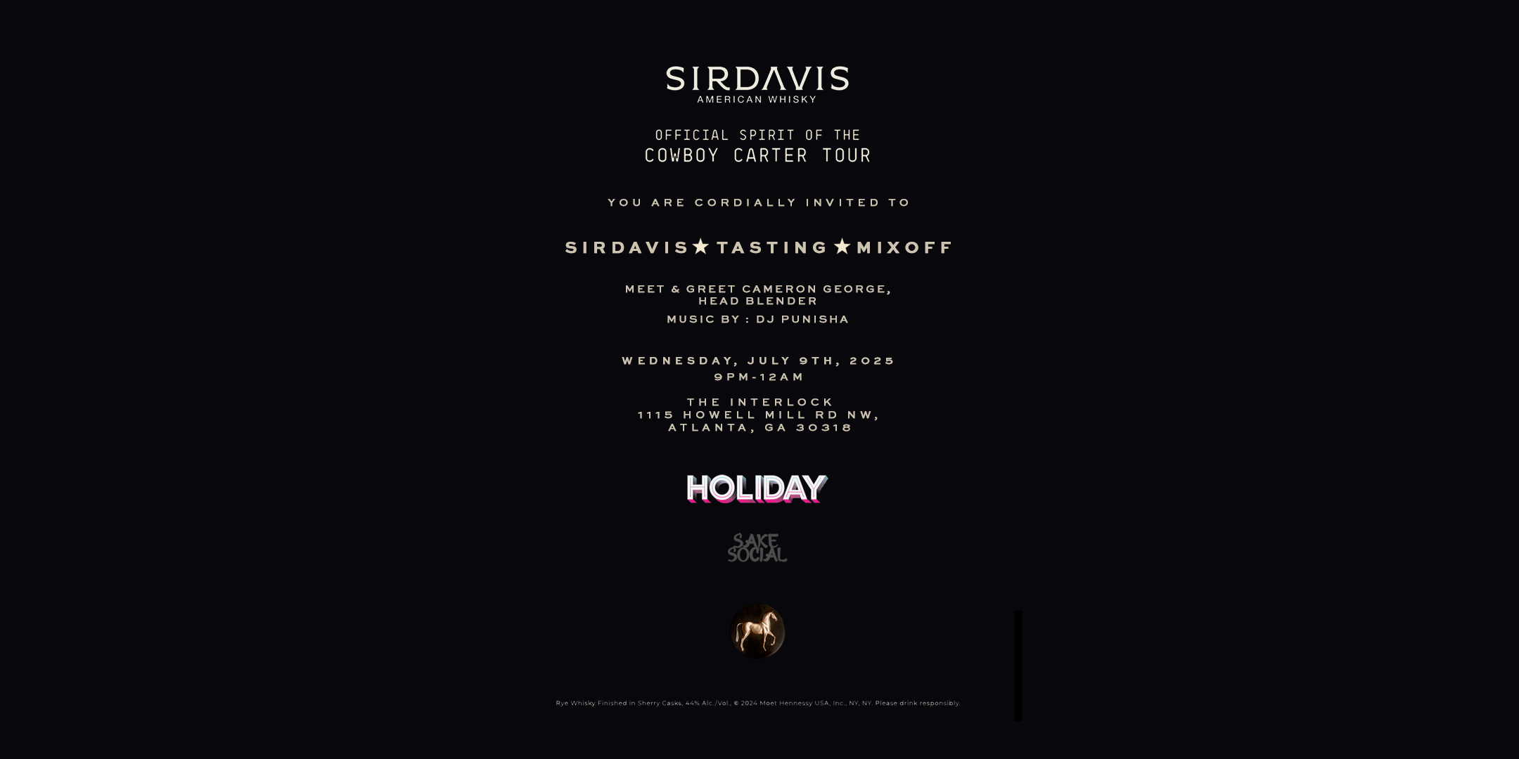 Sake Social x SirDavis Cowboy Carter Pop-Up