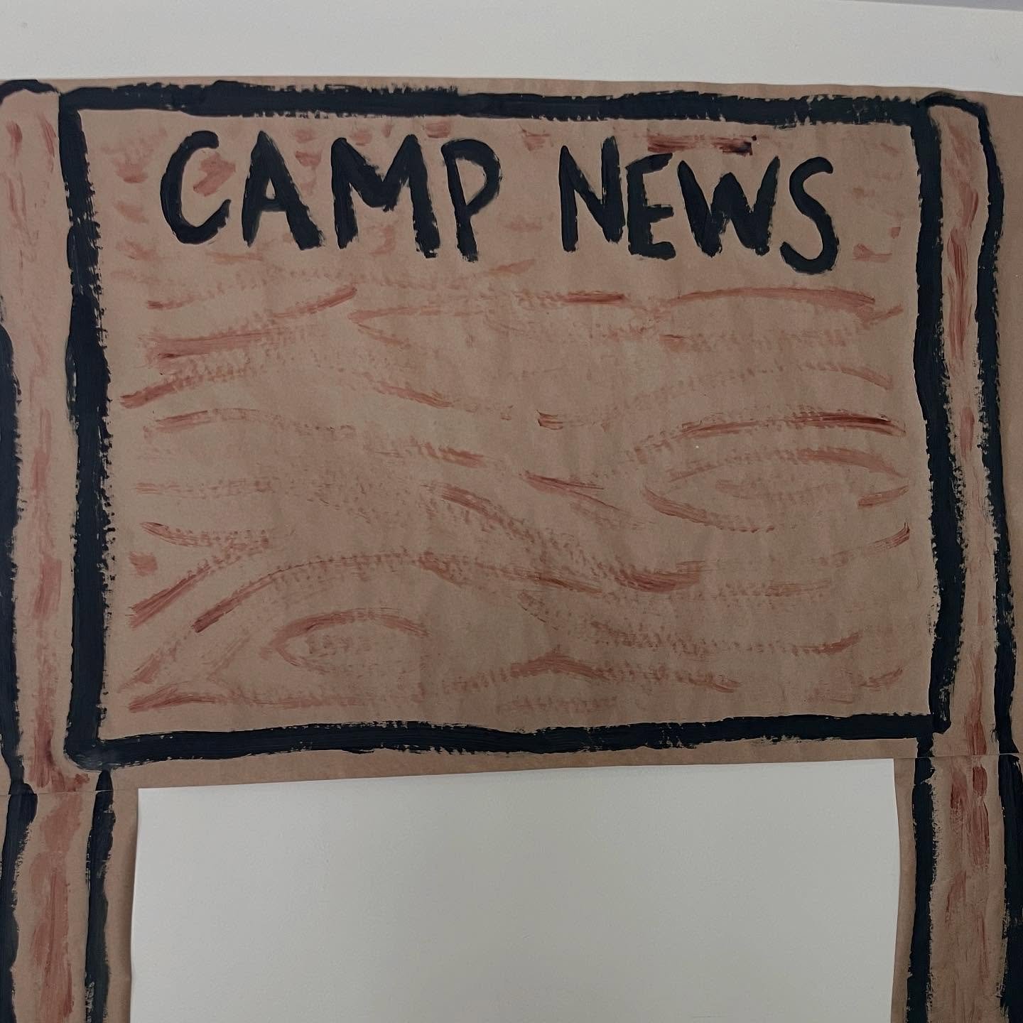 Stay after worship for a few minutes to help set up for VBS Camp that starts Monday!