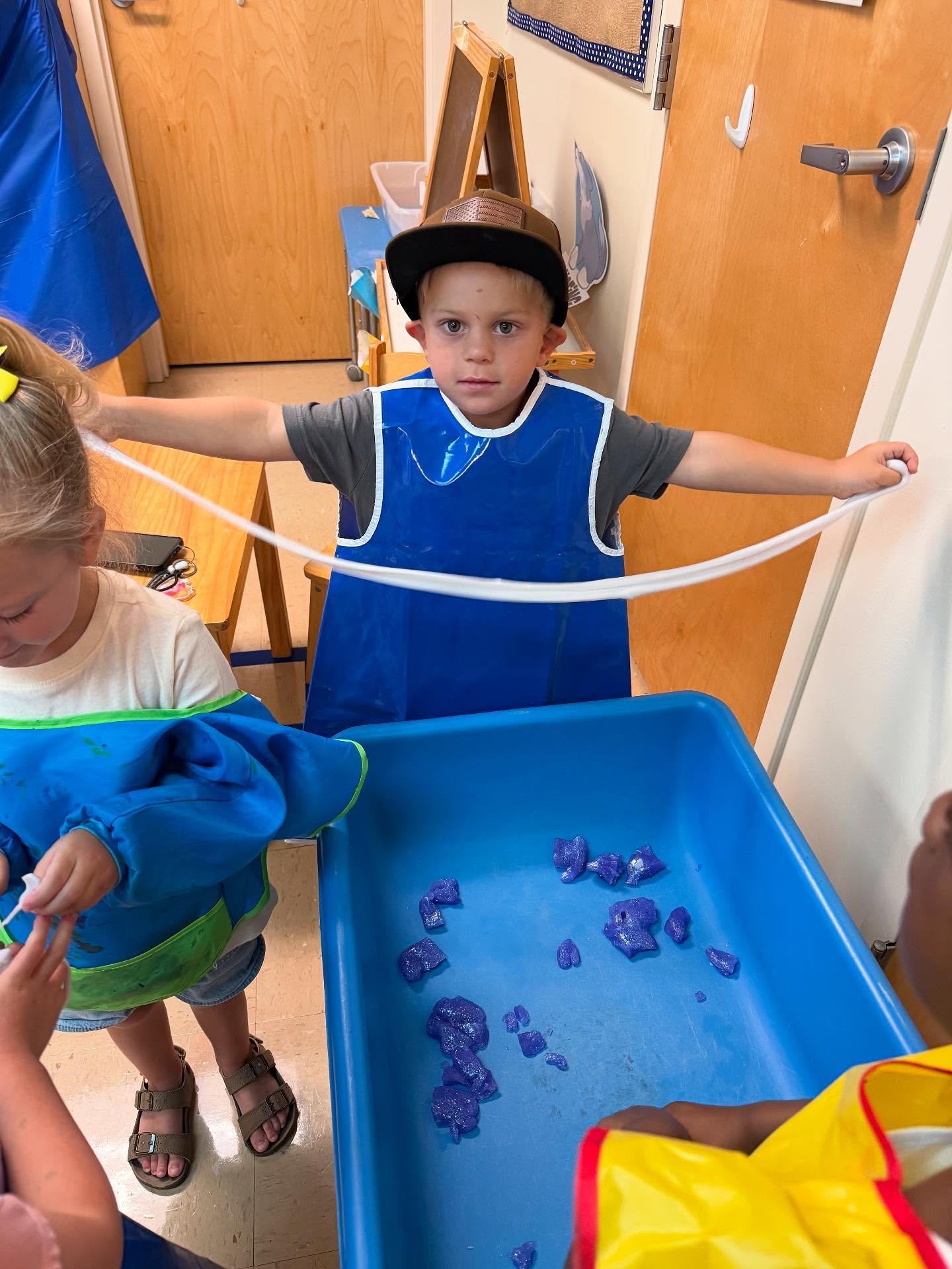 We are having the best time at vacation Bible school! And, we are trying to raise money for the weekend backpack program. This program helps feed kids in our community over the weekends during the school year so that our neighbors in need are not hun