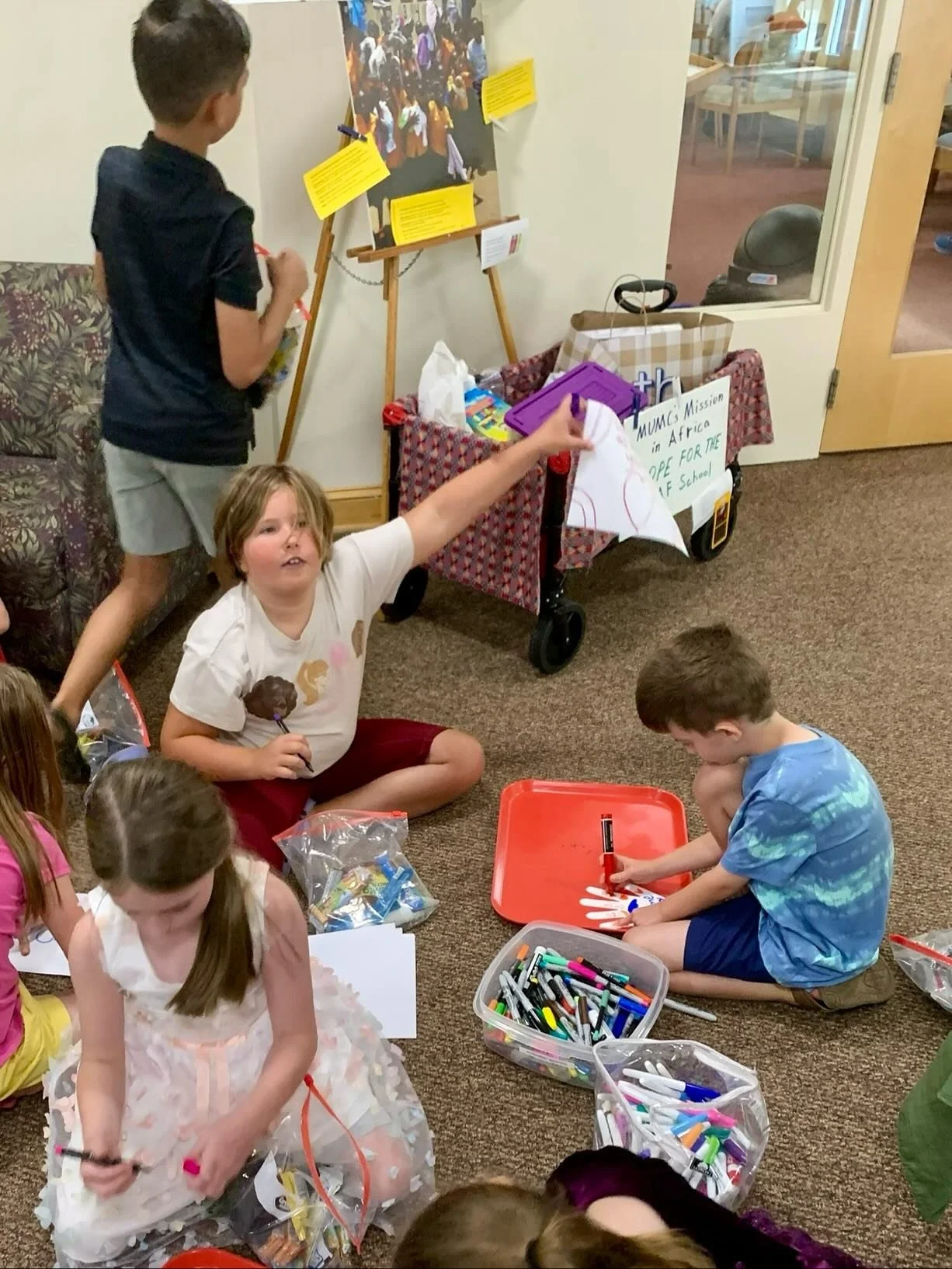 This week in worship, our lesson from the gospel of Luke invite us to see people that are often overlooked as we bring healing to the world in Jesus’s name. During the sermon, our children’s ministry team made blessing bags to pass out to