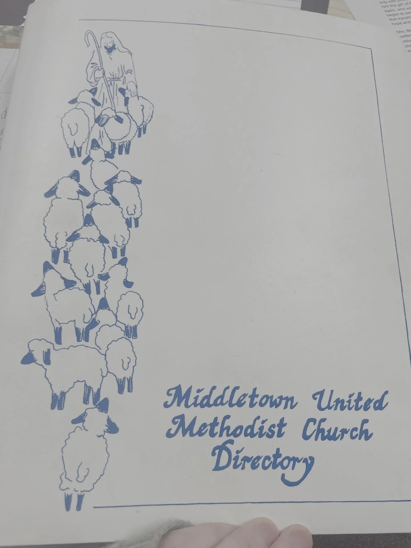 Recently, a church member brought in this old directory. Does anybody remember this directory? Do you recognize any of those people?