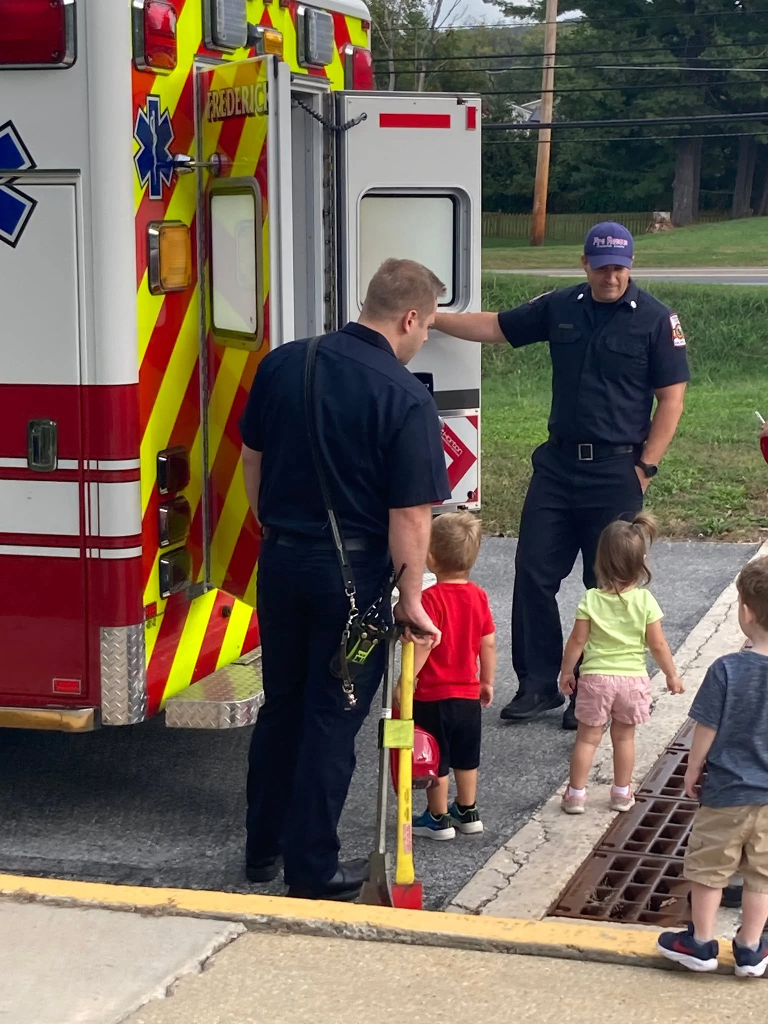 Tuesday and Wednesday are Safety Day at MUMC Preschool. Thank you, First Responders!