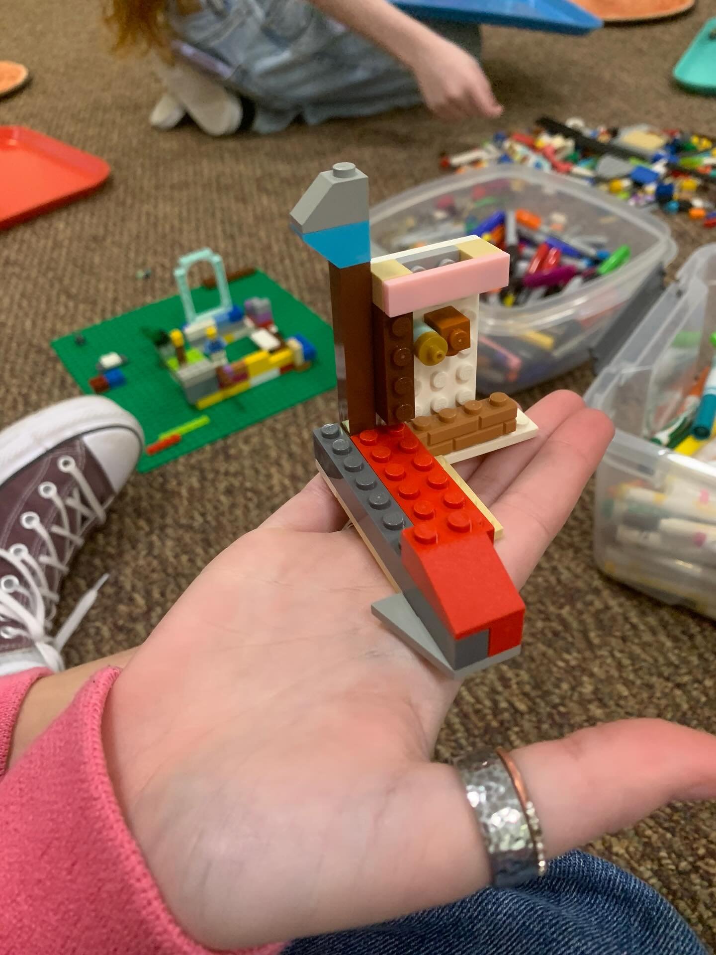 This week in Worship Lab, our children explored the question: What happens when everything falls apart?

To remember that God can create new life out of the rubble, the group first built with LEGOs, then bravely knocked their creations down&hellip; a