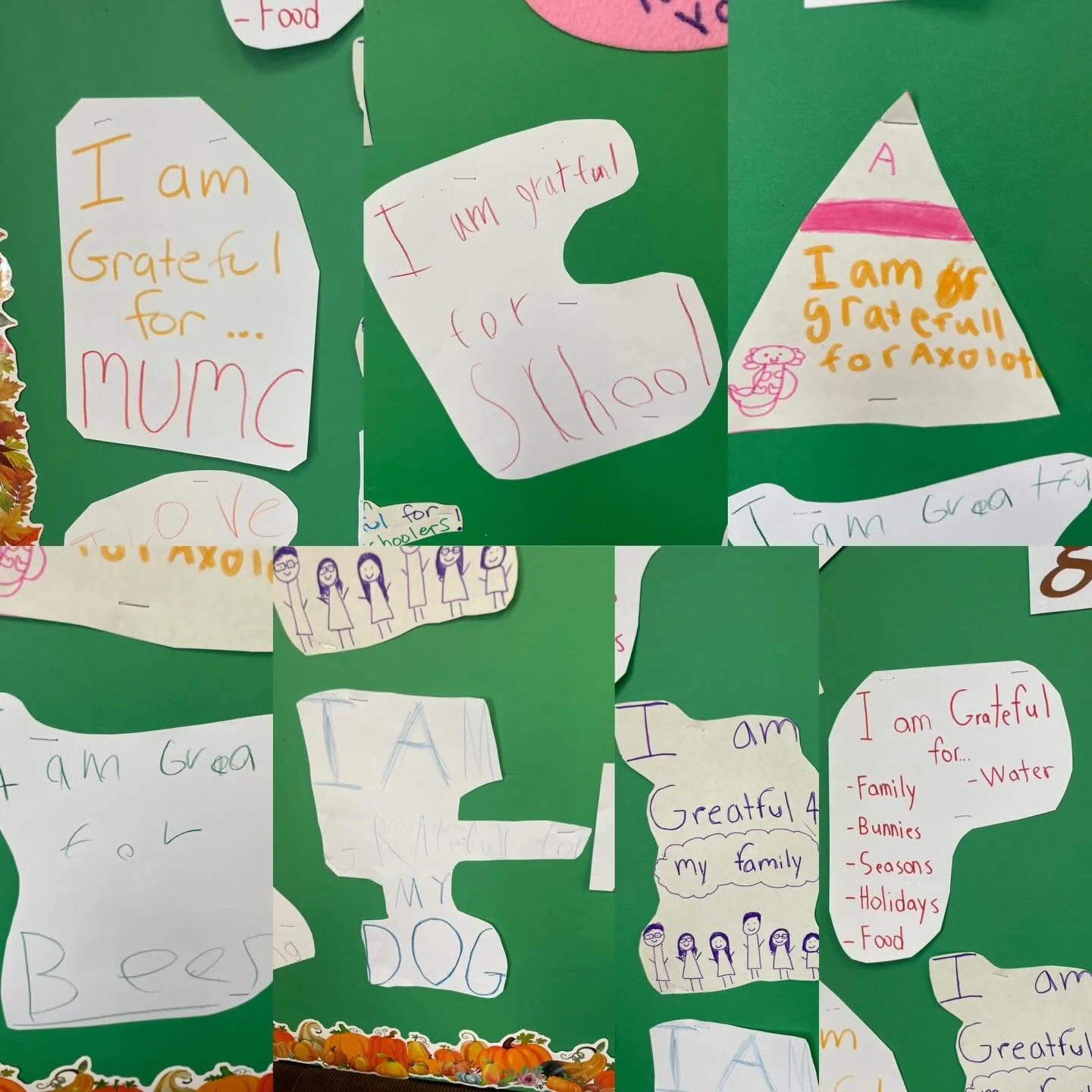 Our Sunday School children had grateful hearts this past week! At our 9:30 class, the kids spent time writing and sharing what they&rsquo;re thankful for&mdash;from family and pets to friends, teachers, and all the little joys that make life bright. 