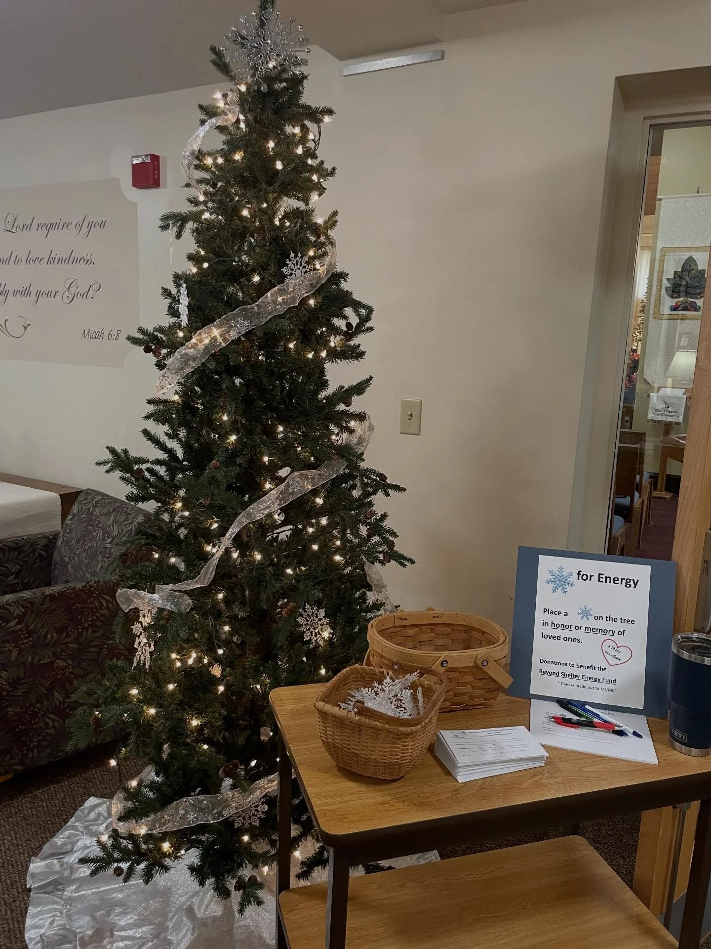 ✨❄️ Introducing Our Snowflake Tree! ❄️✨
This Advent and Christmas season, you&rsquo;re invited to take part in a beautiful tradition of love, remembrance, and generosity.

For just $10, you can purchase a snowflake in honor or in memory of someone sp