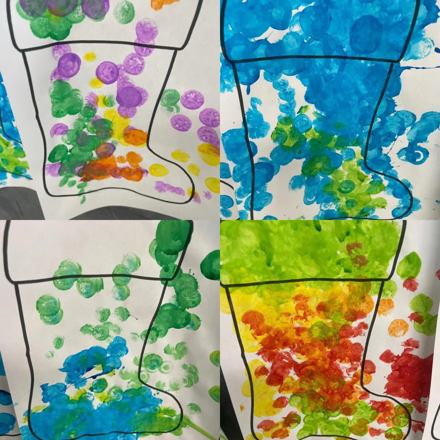 🎄✨ Mrs. Hahn&rsquo;s Two-Year-Old Class Is Getting Festive! ✨🎄
Last weej our joyful two-year-olds used dot markers to decorate their very own Christmas stockings&mdash;and wow, did they shine with creativity! The room was filled with proud smiles, 