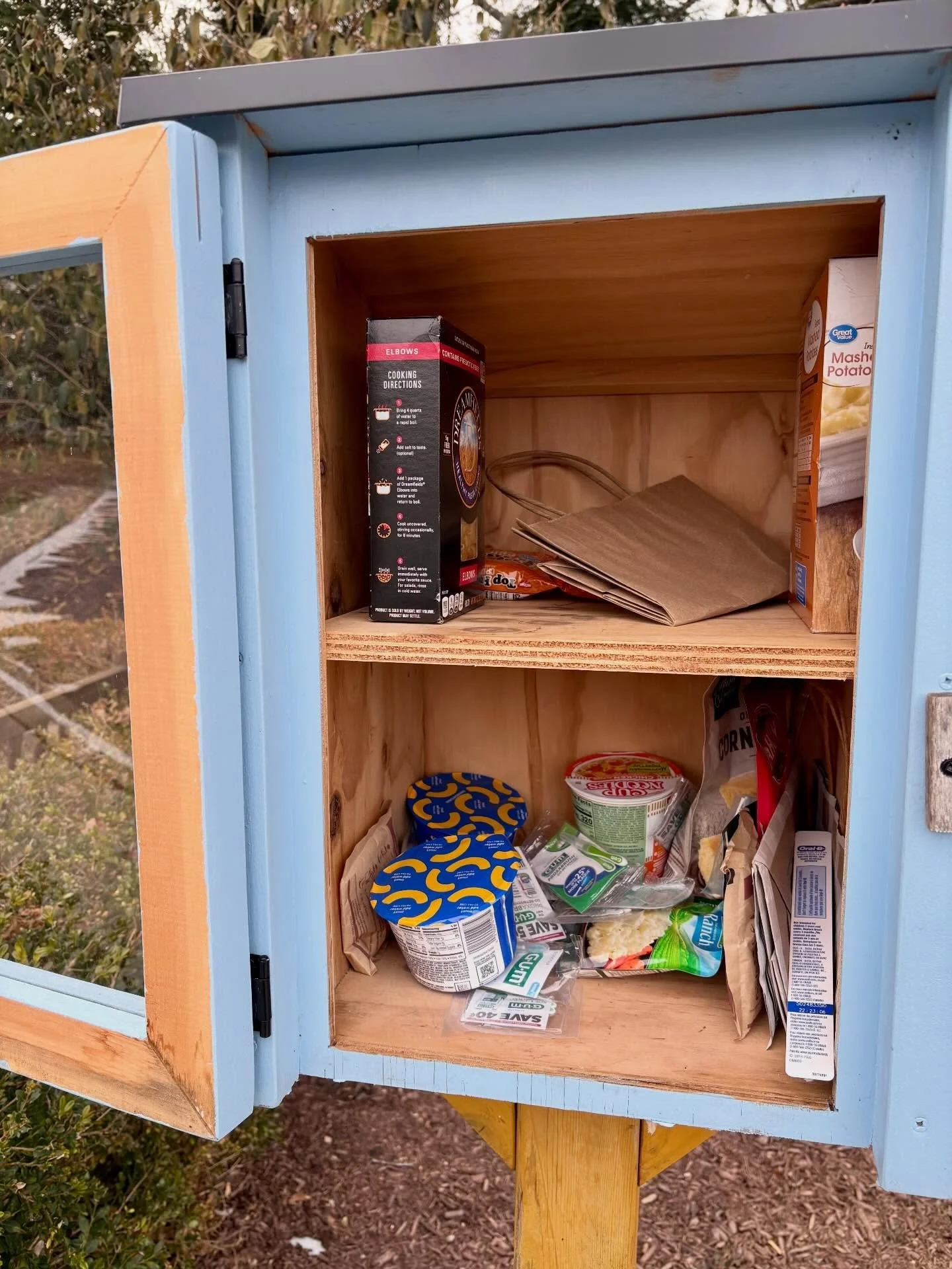 Our Little Free Pantry continues to serve neighbors in need&mdash;and right now, a few essentials are running low.

All non-perishable food donations are always appreciated. At the moment, we especially need:
&bull; Bars of soap
&bull; Toothpaste
&bu