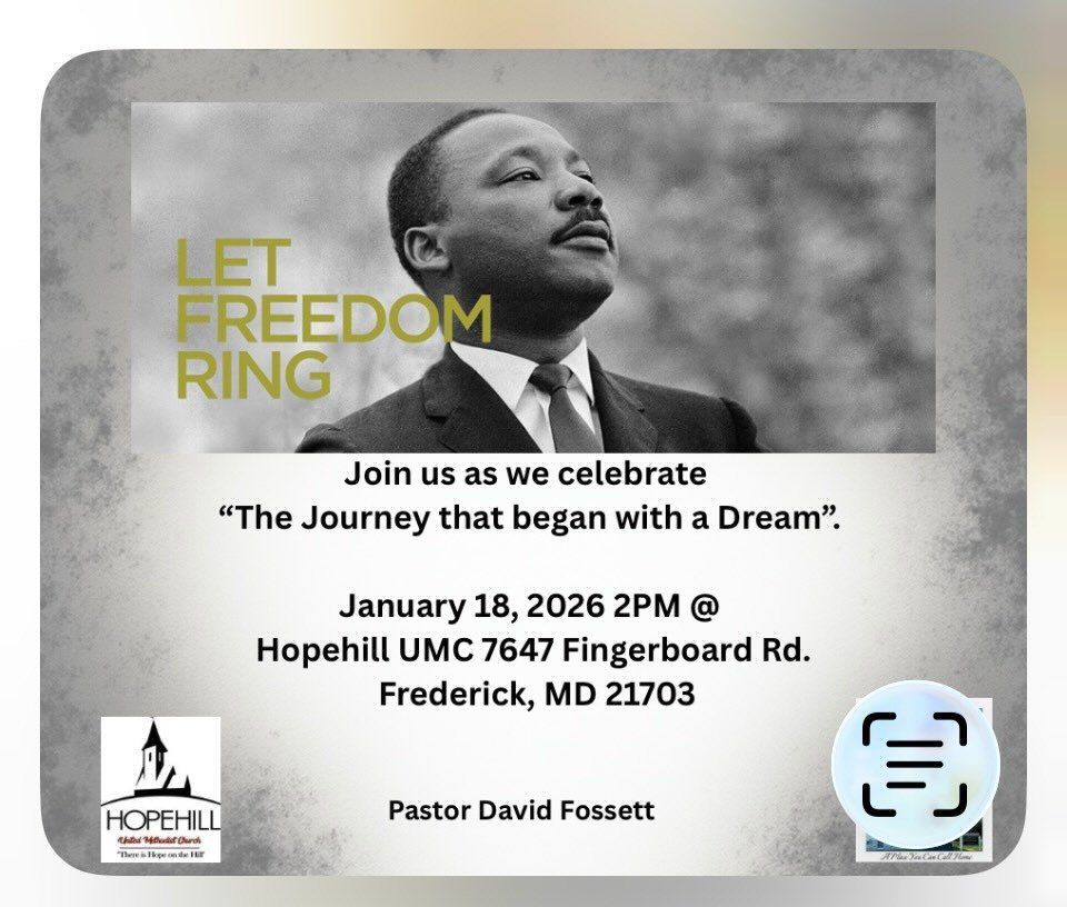 Join our fellow Frederick congregations as we celebrate Martin Luther King Jr. next weekend.