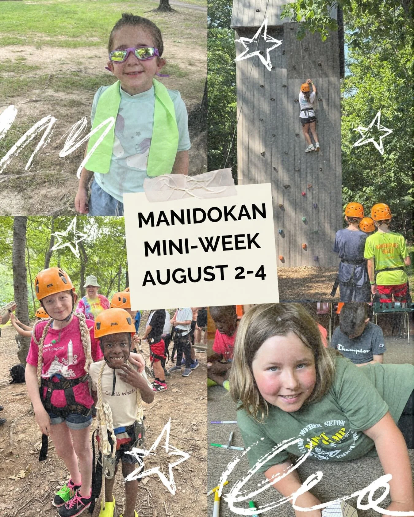 Adventure is calling! 🌲✨

Join us for Mini-Week Overnight Camp at Camp Manidokan
📅 August 2&ndash;4

Three days of outdoor fun, new friendships, and meaningful community worship &mdash; the perfect first overnight camp (or a quick summer getaway fo