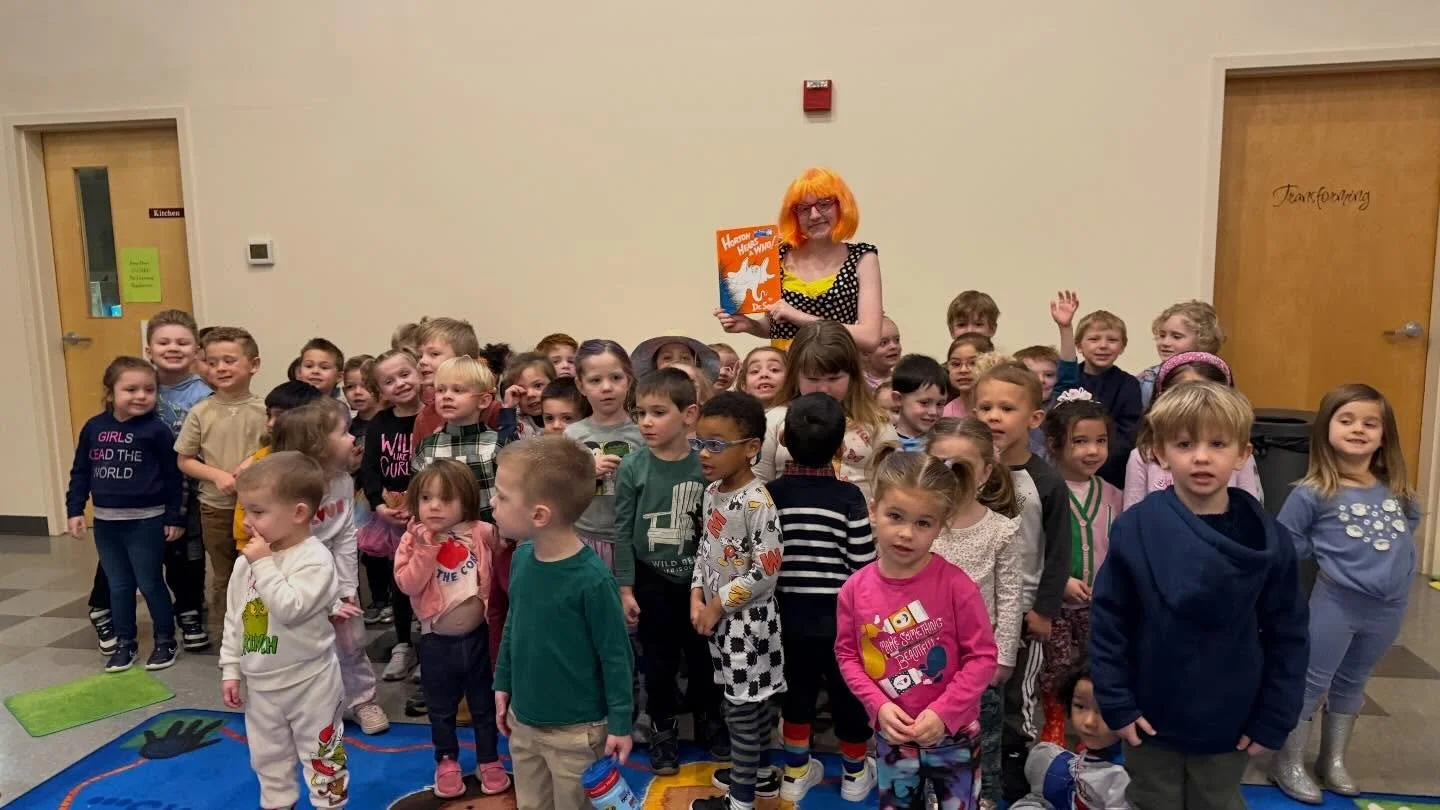 We had a very special visitor in preschool this week &mdash; Mrs. Mayor stopped by to read Horton Hears a Who! to our students! 🐘💛

The children loved hearing the story of Horton&rsquo;s courage, kindness, and that unforgettable reminder: &ldquo;A 