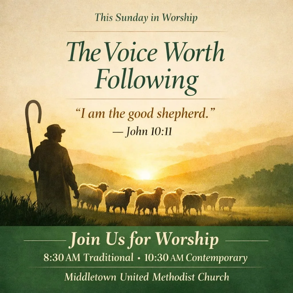 There are many voices competing for our attention every day&mdash;voices of fear, pressure, success, and power.

But in John 10, Jesus reminds us there is another voice.

&ldquo;I am the good shepherd. The good shepherd lays down his life for the she