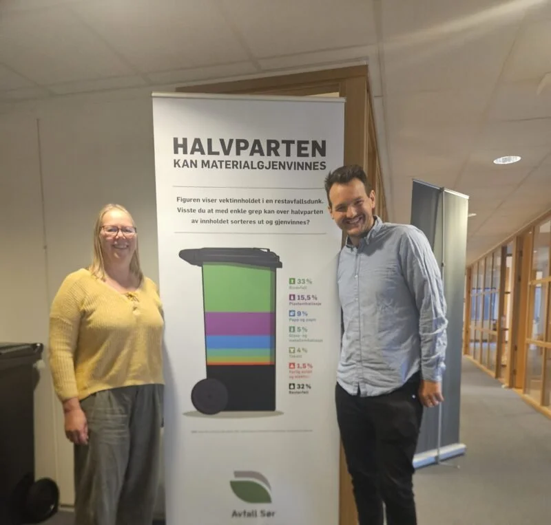 Avfall Sør reduserer restavfall og leder an i det grønne skiftet