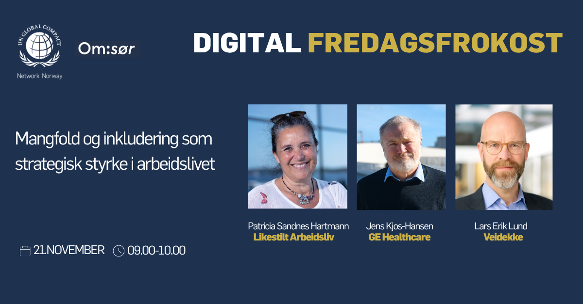 Digital fredagsfrokost: Mangfold og inkludering som strategisk styrke i arbeidslivet