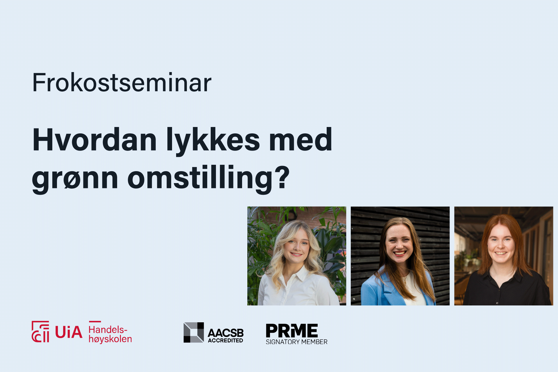Frokostseminar: Hva trengs for at organisasjoner skal lykkes med grønn omstilling?