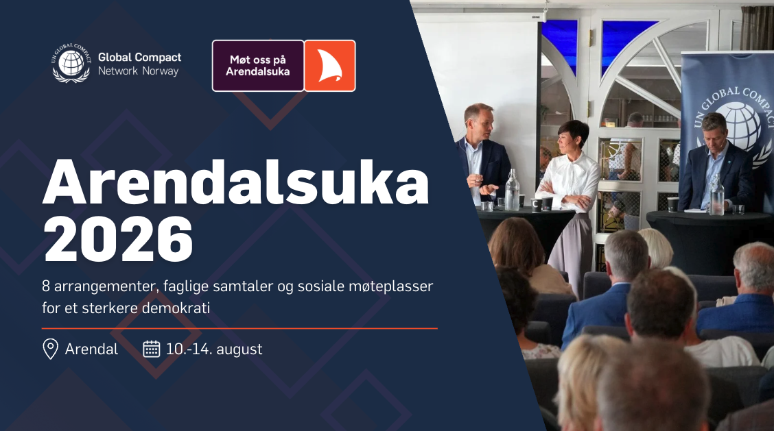 UN Global Compact Norge på Arendalsuka 2026 