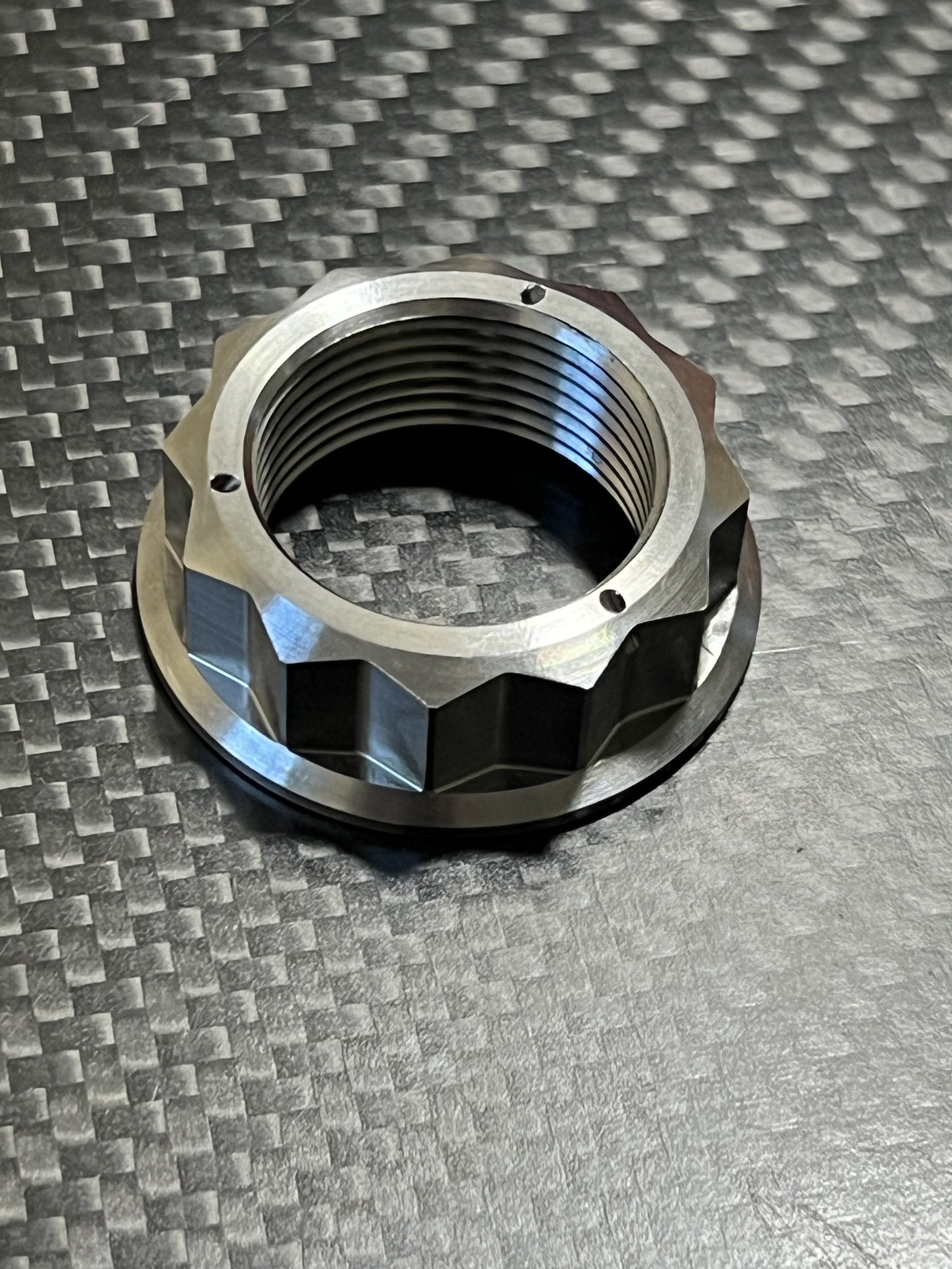 M25x1.5 Titanium 12 point flange nut